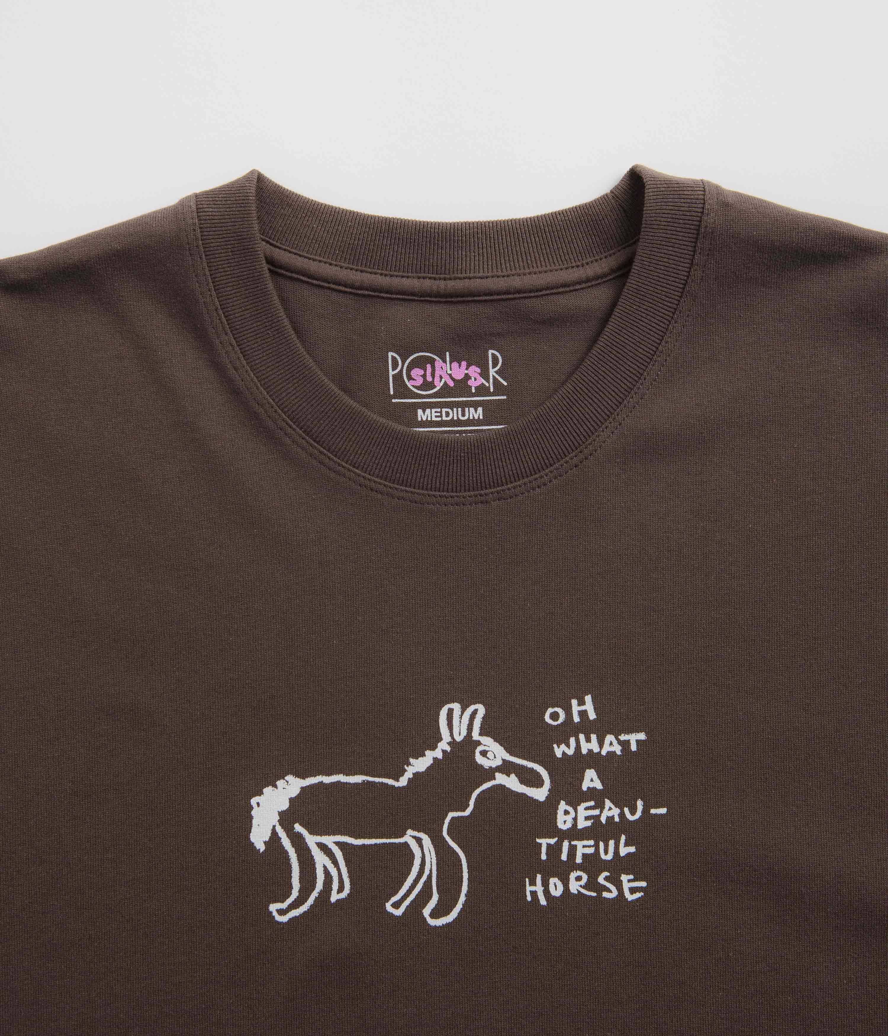 Polar Beautiful Horses T-Shirt - Chocolate - Image 4