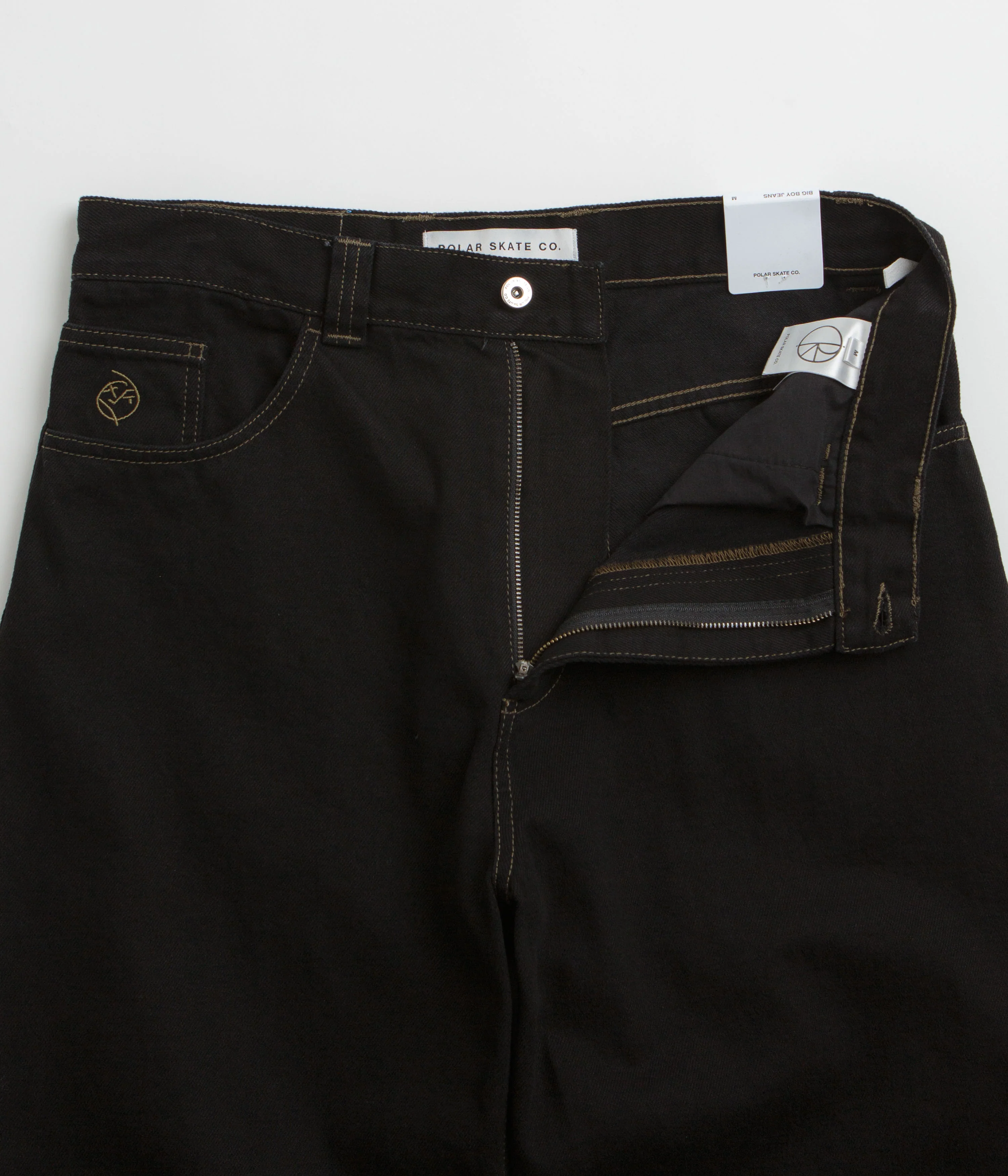 Polar Big Boy Jeans - Black / Dark Olive - Image 5