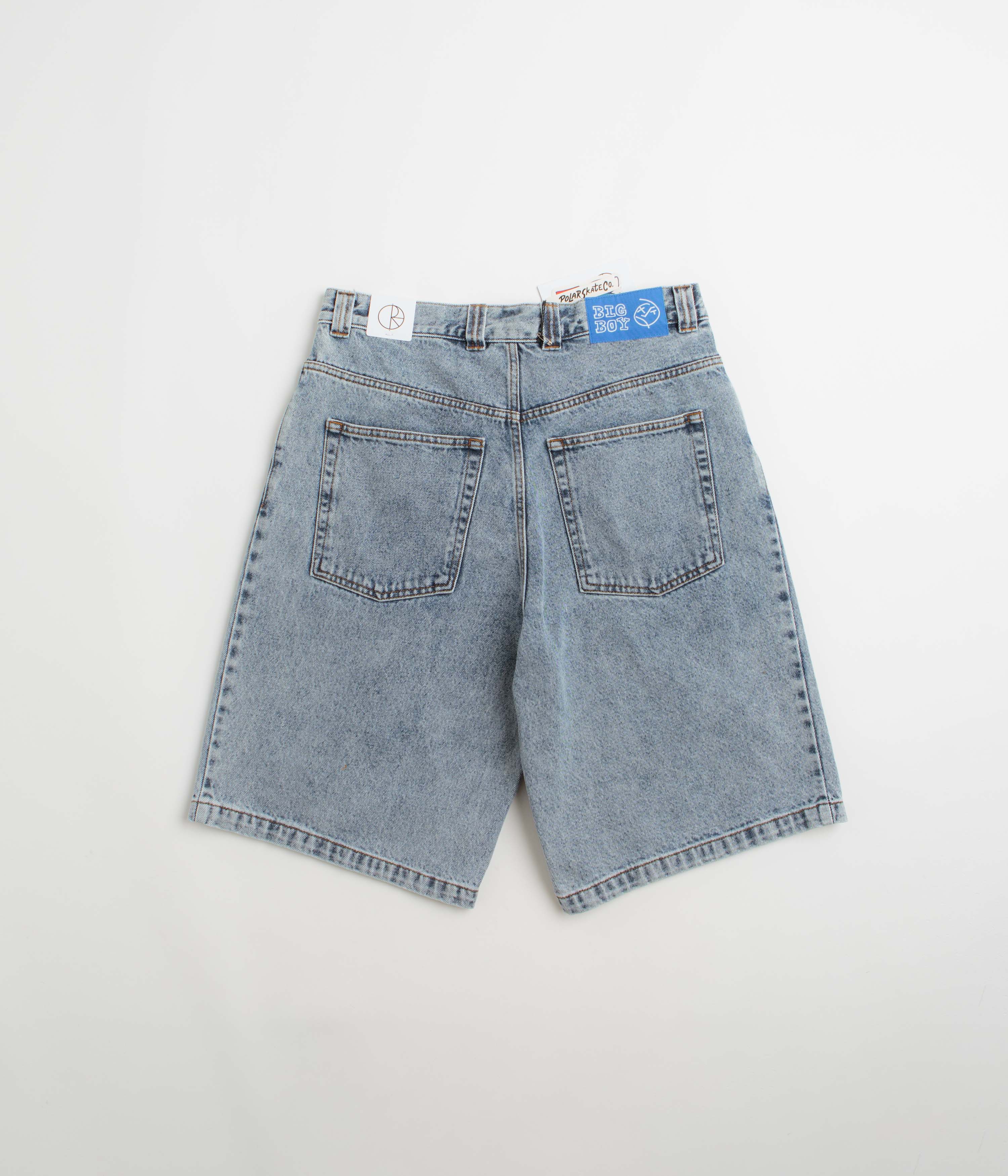 Polar Big Boy Shorts - Heavy Washed Blue - Image 3