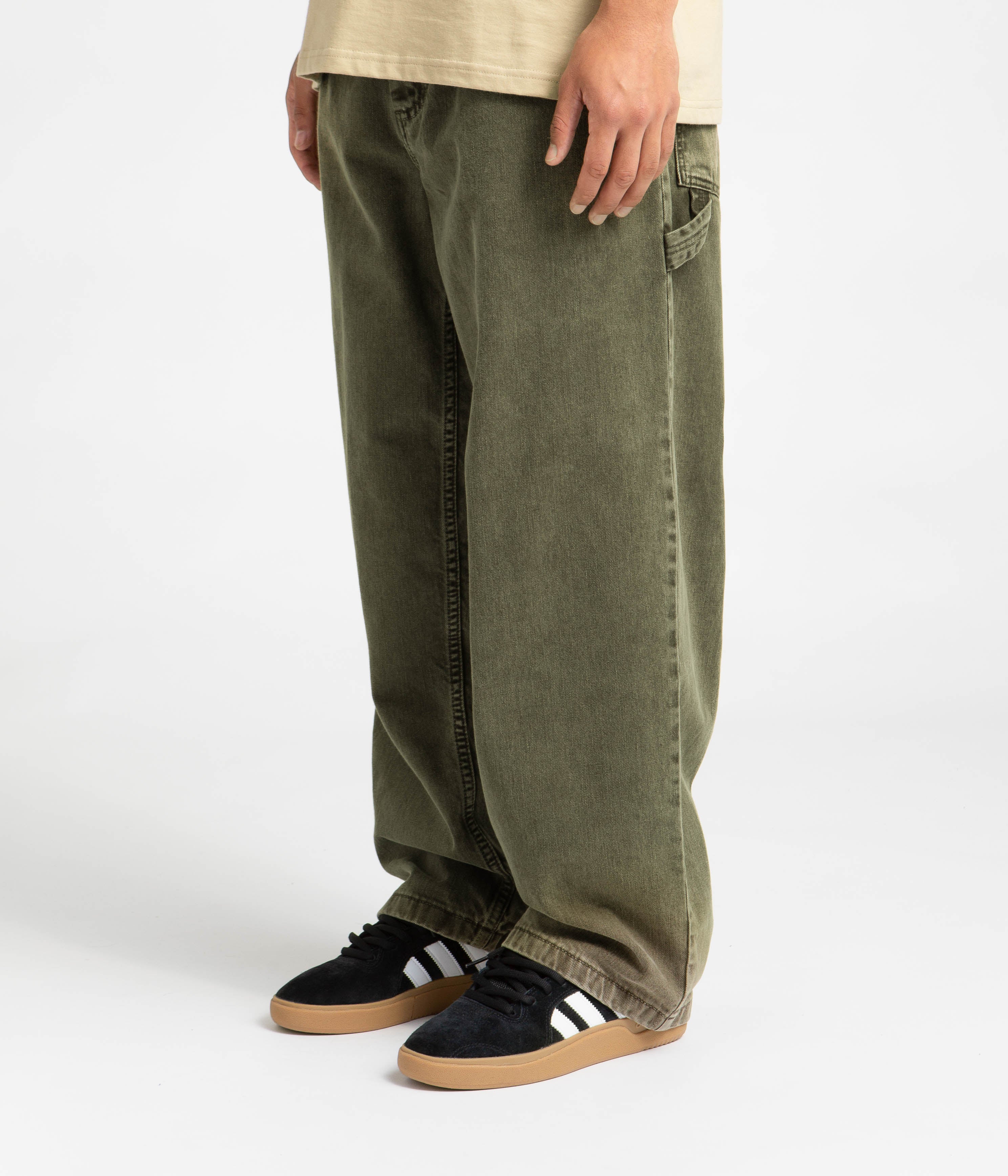 Polar Big Boy Work Pants - Army Green - Image 2