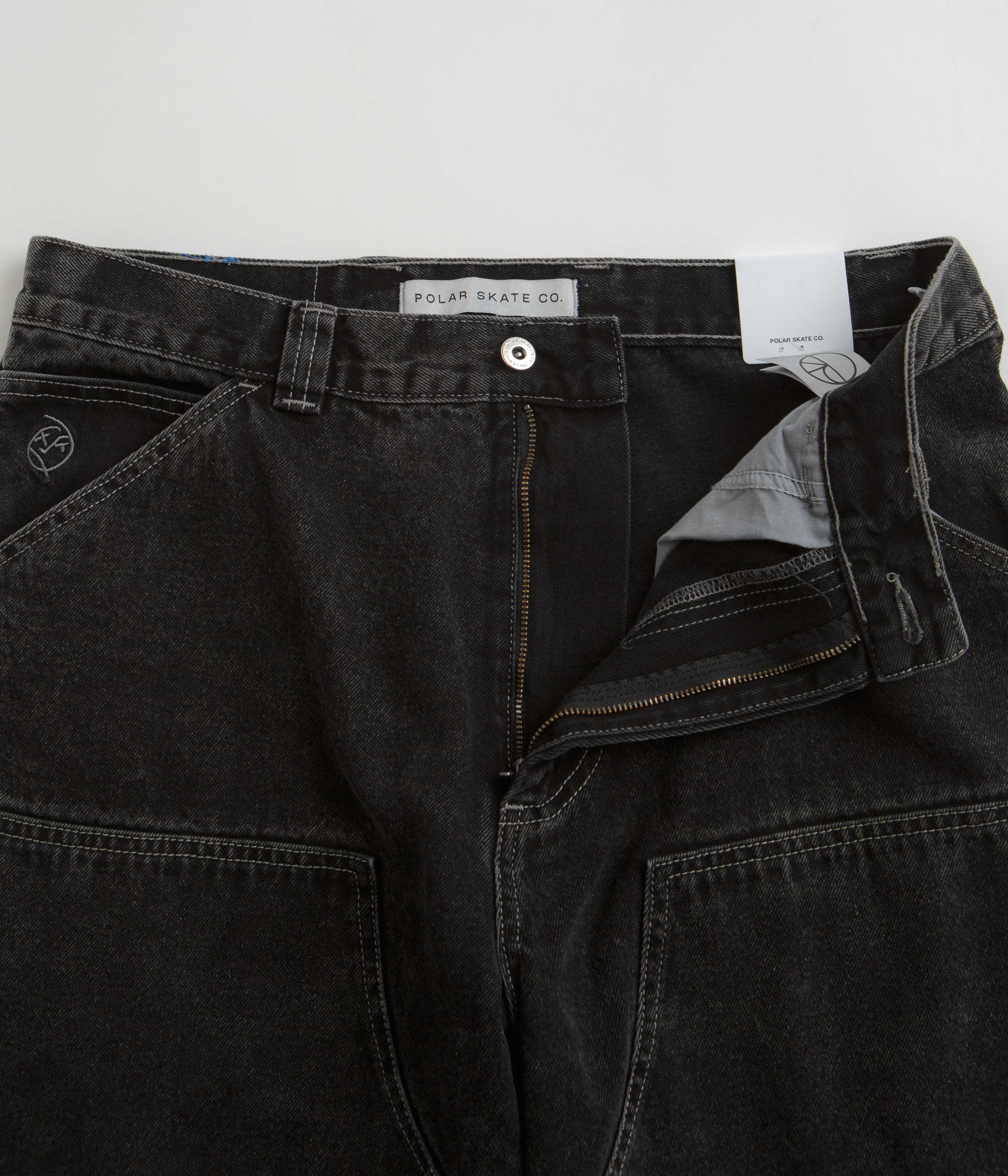 Polar Big Boy Work Pants - Silver Black - Image 7