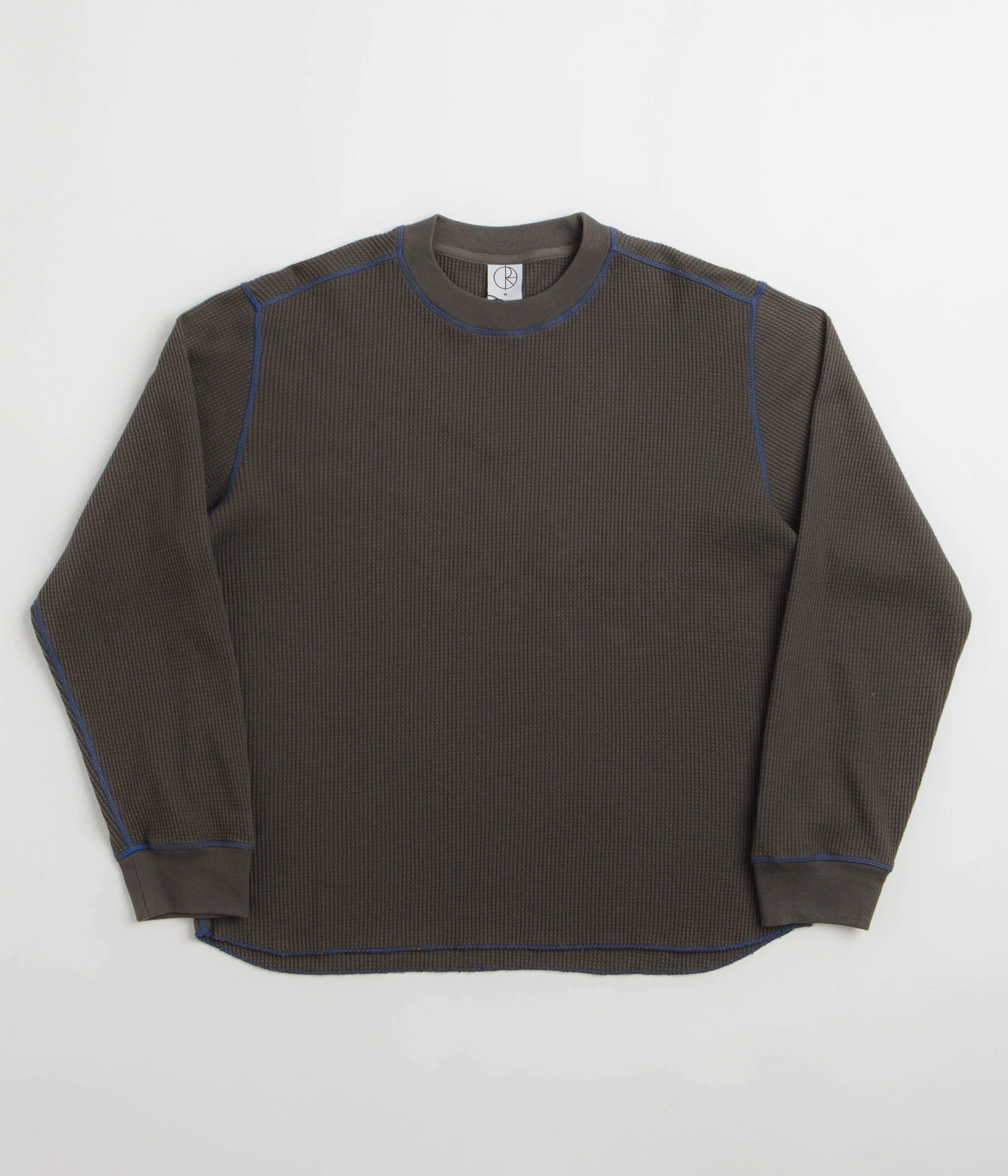 Polar Dylan Long Sleeve T-Shirt - Dirty Black / Blue