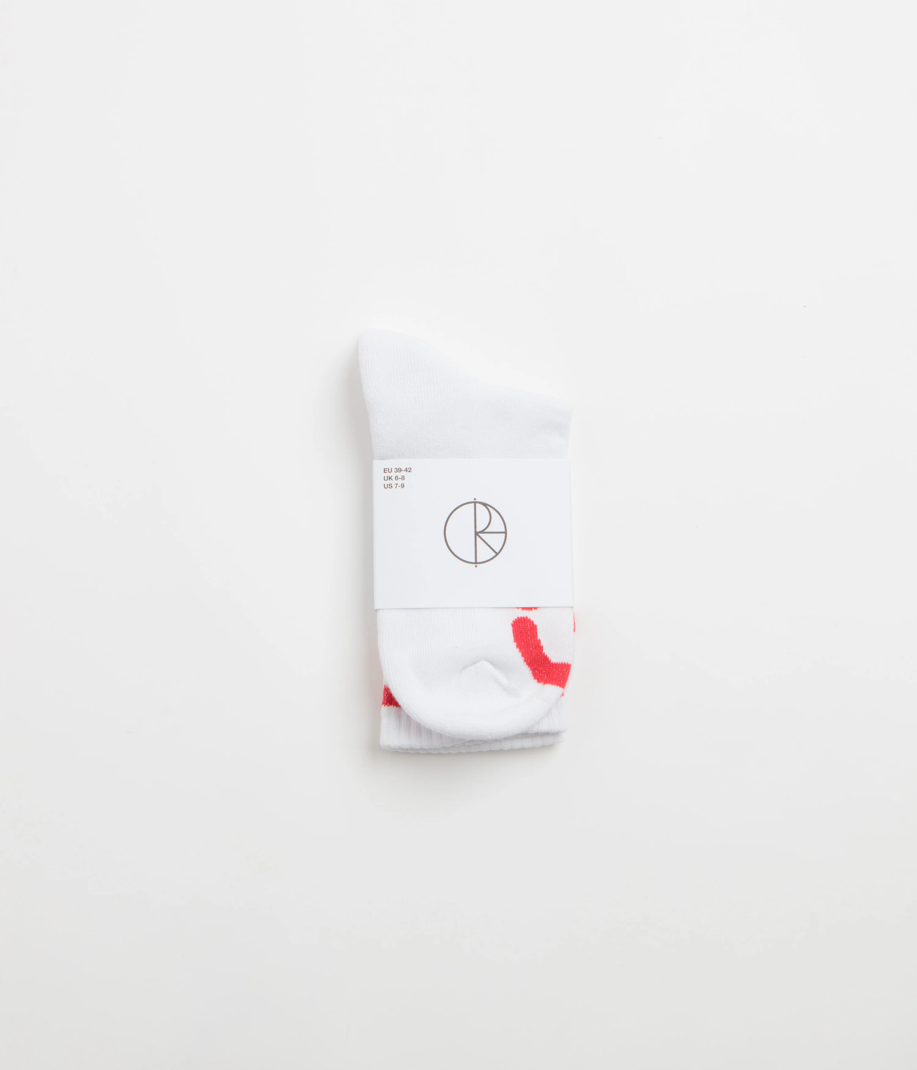 Polar Happy Sad Socks - White / Red - Image 2