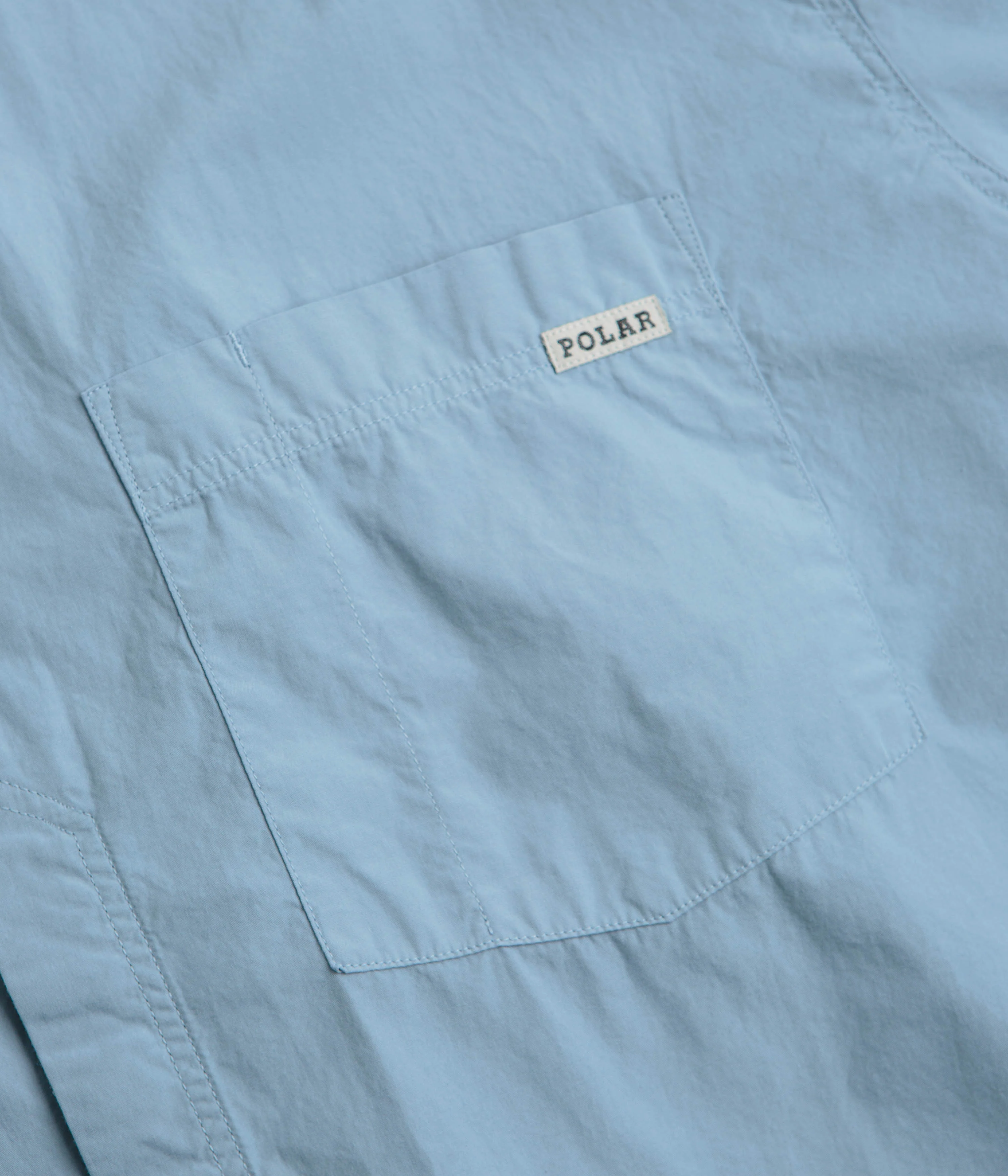 Polar Mitch Short Sleeve Shirt - Dove Blue - Image 3