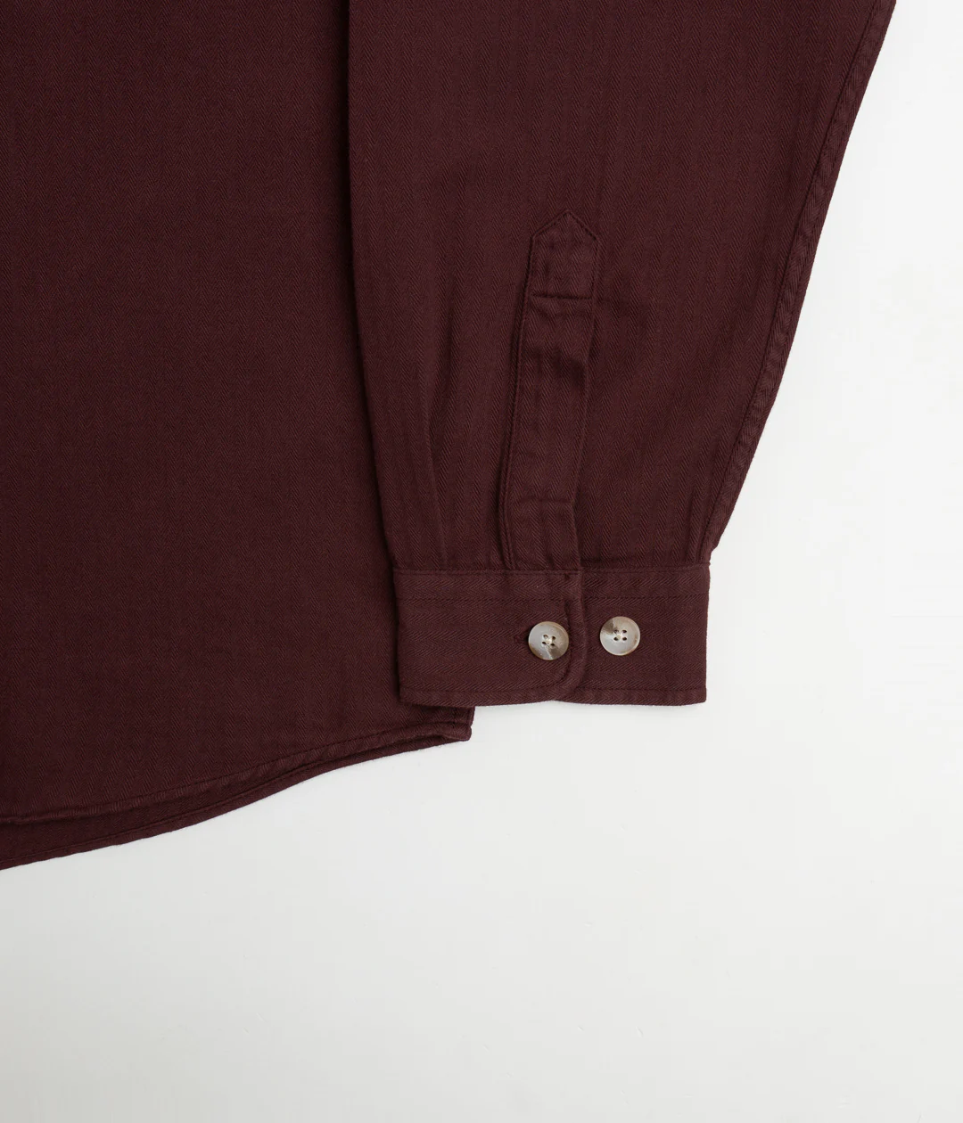 Polar Mitchell Herringbone Shirt - Wine - Image 2