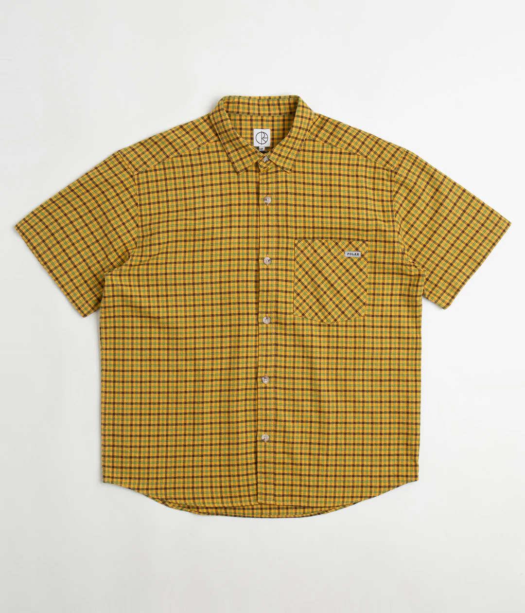 Polar Mitchell Twill Short Sleeve Shirt - Yellow