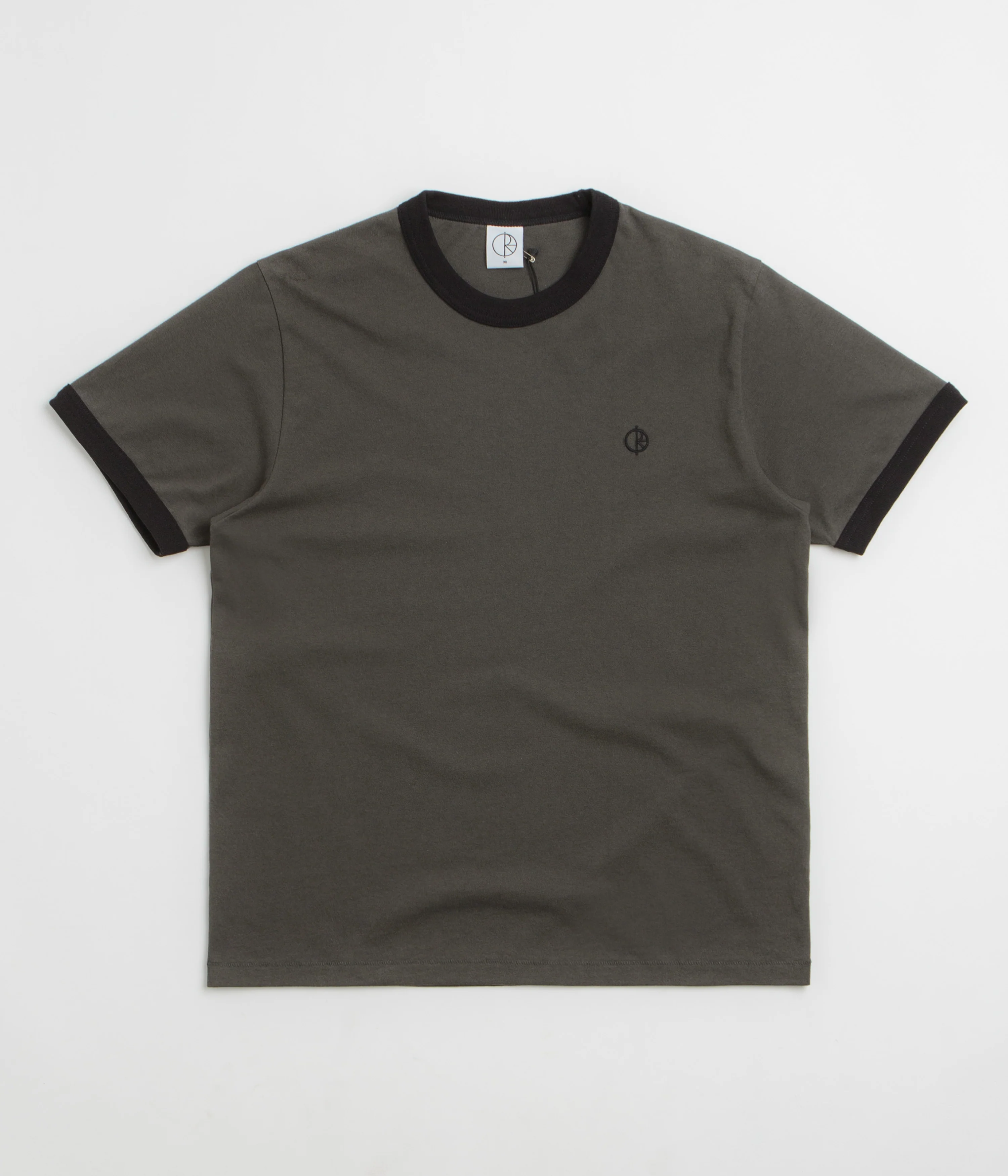 Polar Ringer T-Shirt - Dirty Black / Black