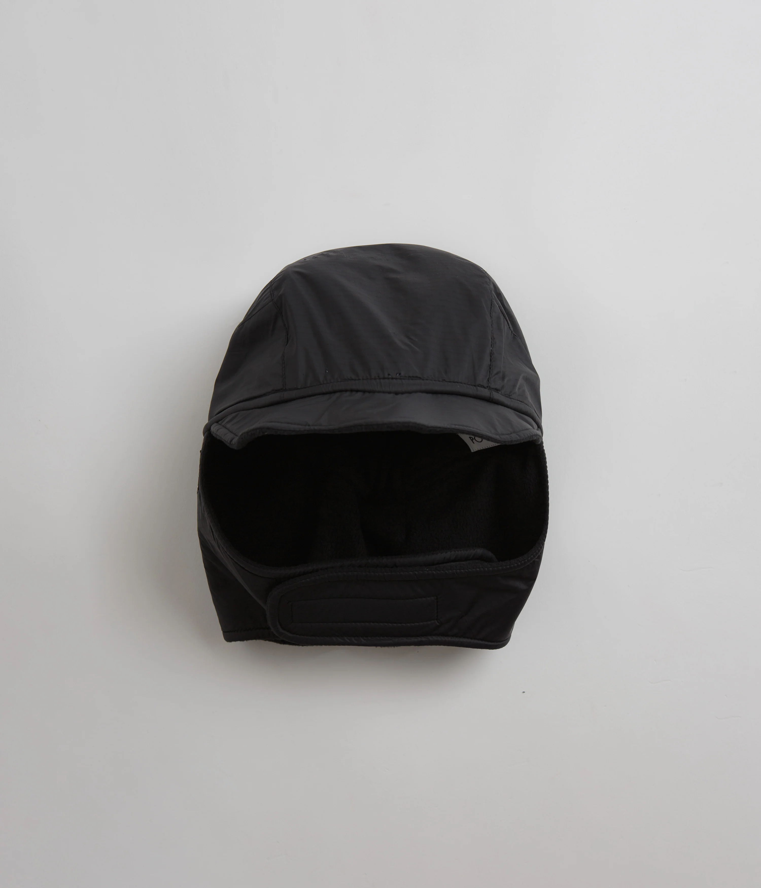Polar Ripstop Luke Flap Cap - Black - Image 2