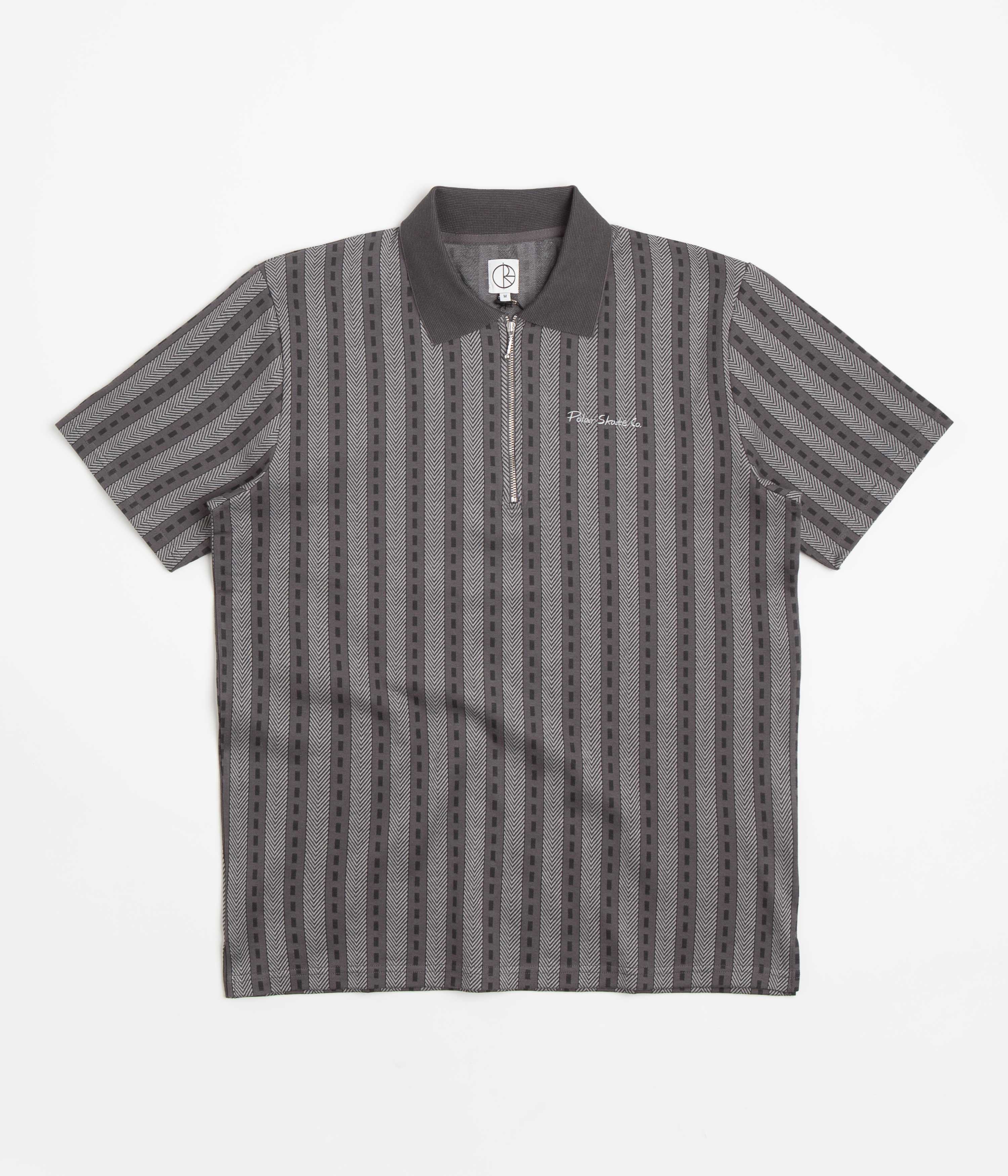 Polar Road Zip Polo Shirt - Graphite