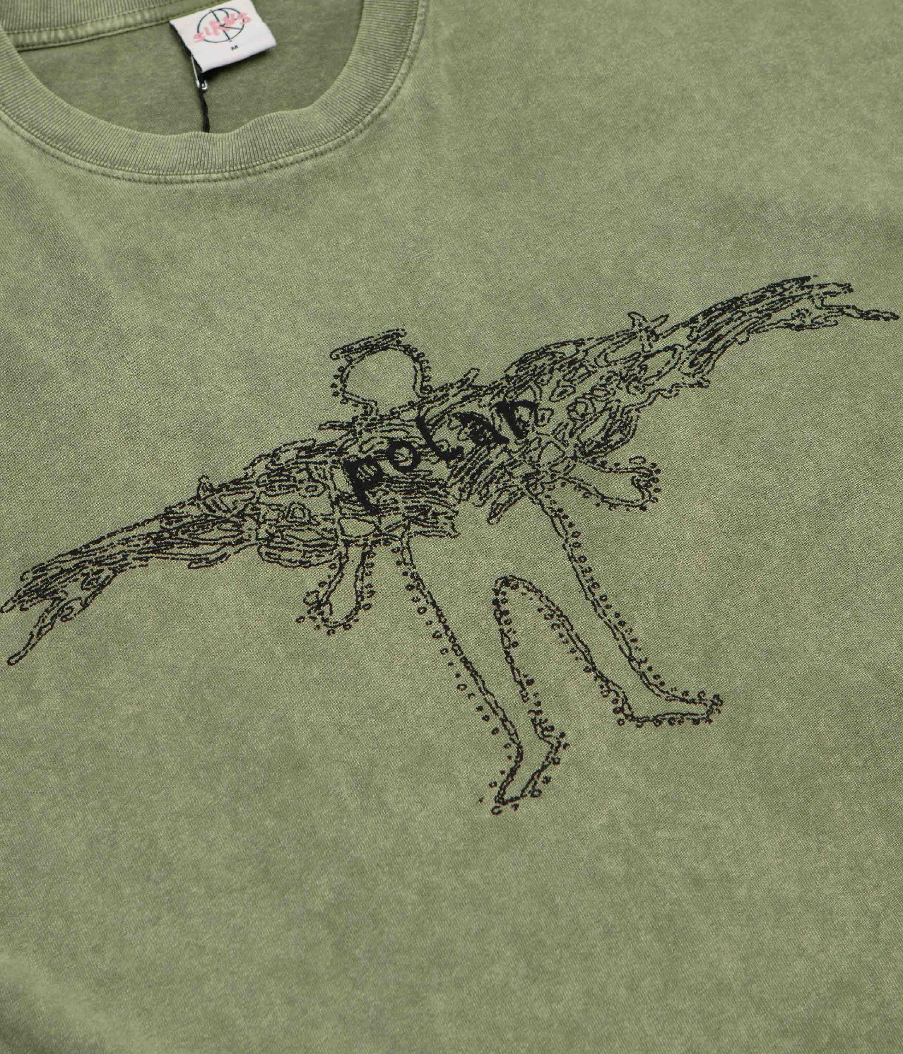 Polar Soul Acid T-Shirt - Army Green - Image 3