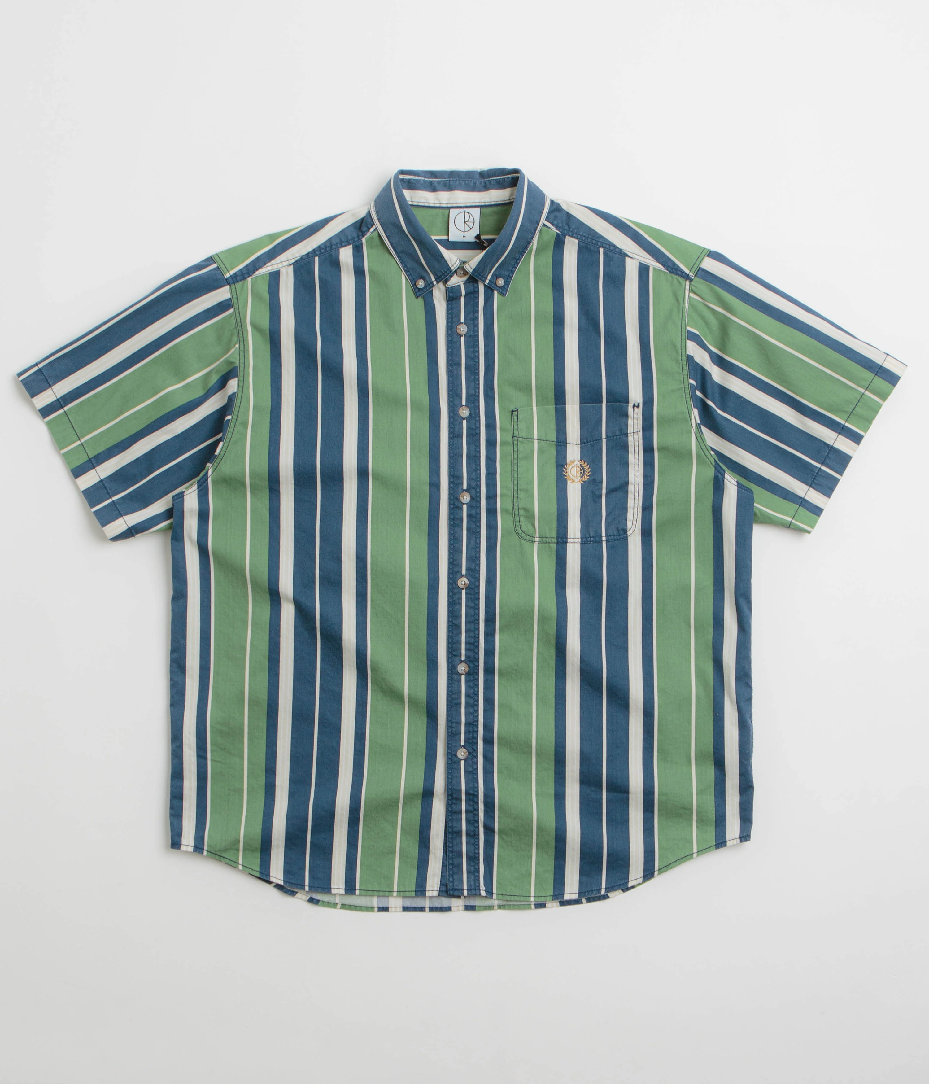Polar Ted Short Sleeve Shirt - Green / Blue