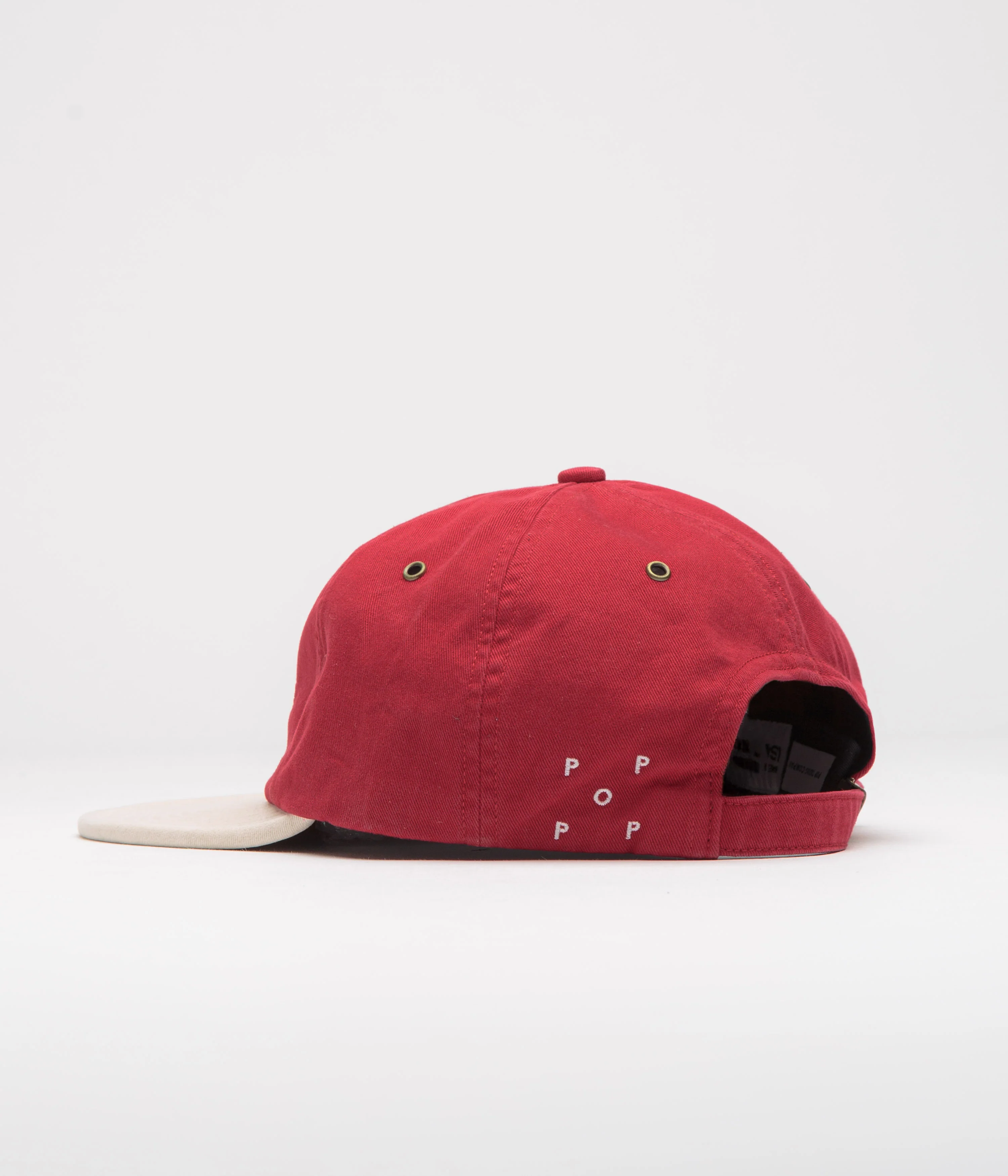 Pop Trading Company 2 Tone Flexfoam Cap - Earth Red / Off White - Image 3