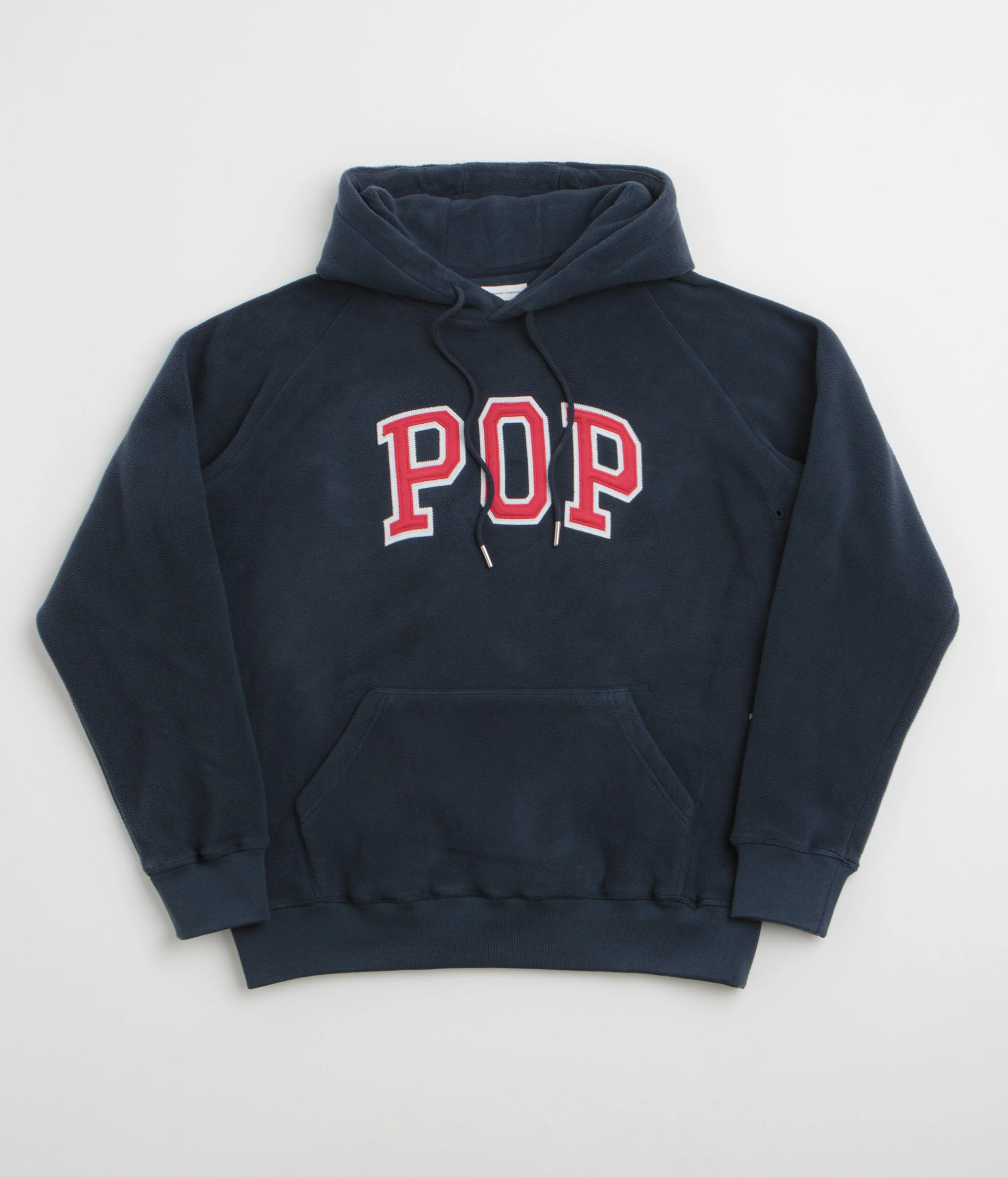 Pop Trading Company Arch Hoodie - Navy / Red