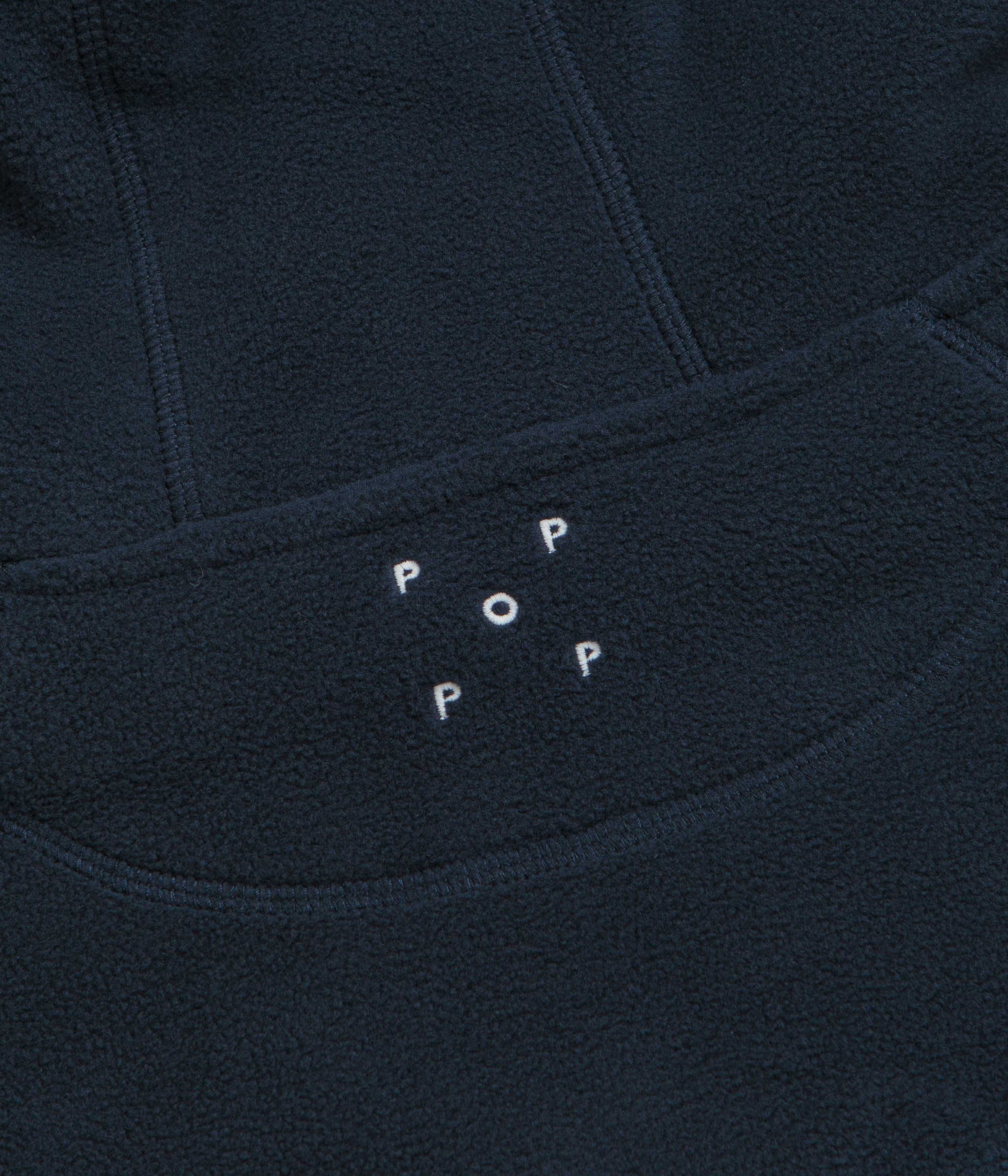 Pop Trading Company Arch Hoodie - Navy / Red - Image 4