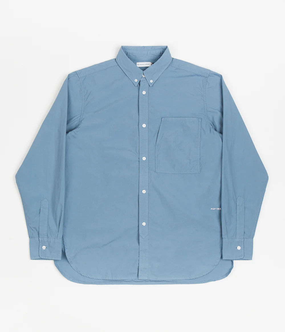 Pop Trading Company BD Shirt - Blue Shadow