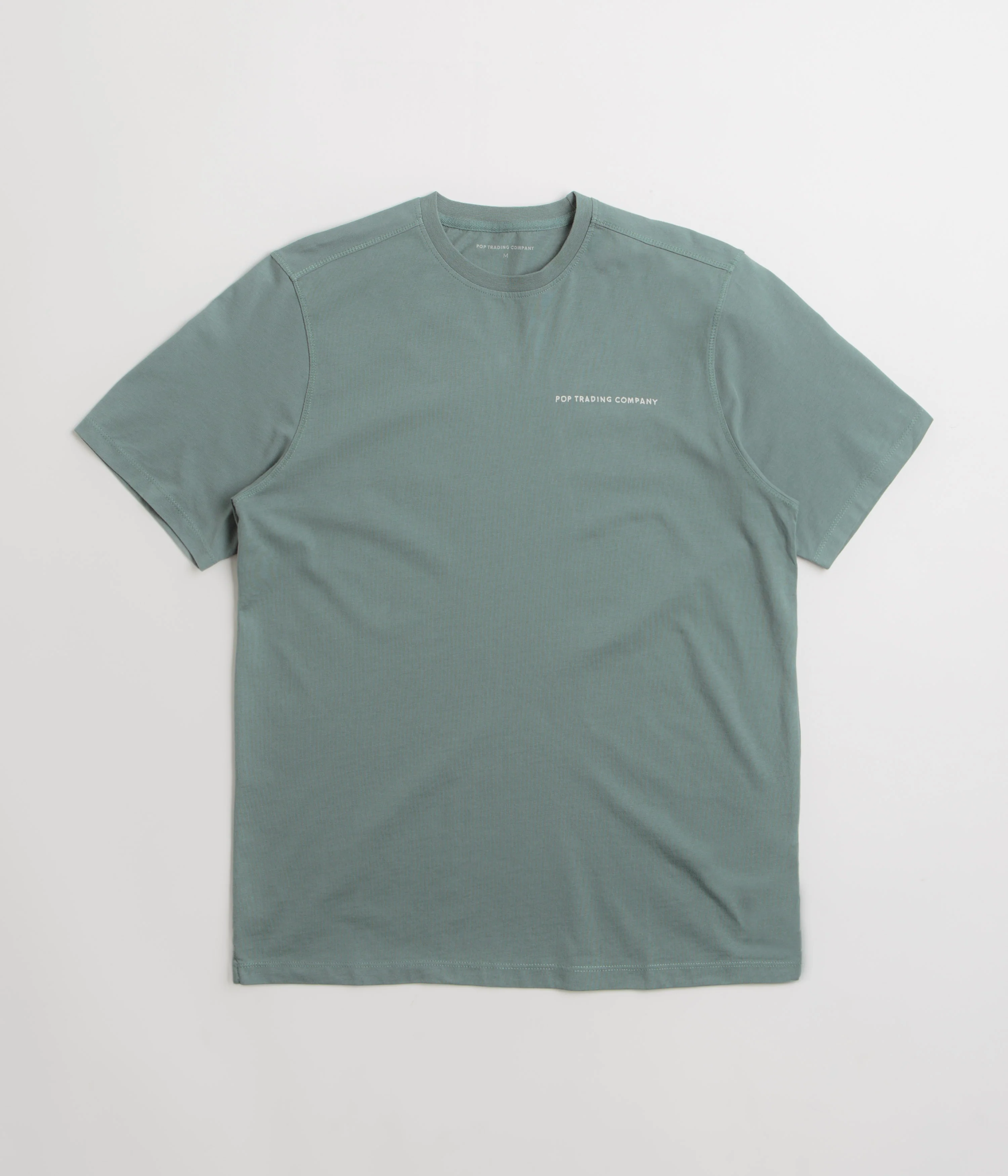 Pop Trading Company BYOBSS Logo T-Shirt - Stormy Sea - Image 2