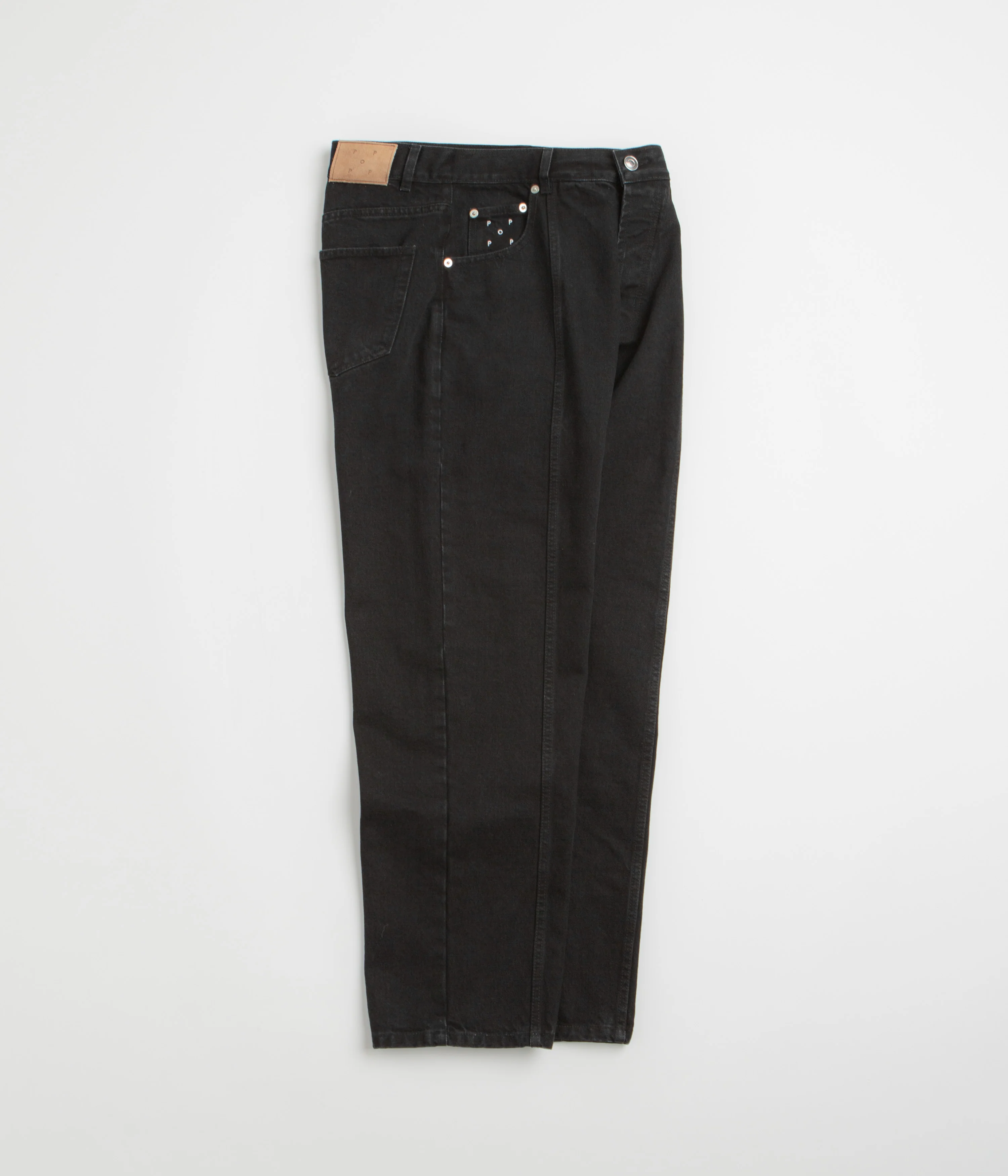 Pop Trading Company DRS Denim Seam Pants - Washed Black Denim - Image 2