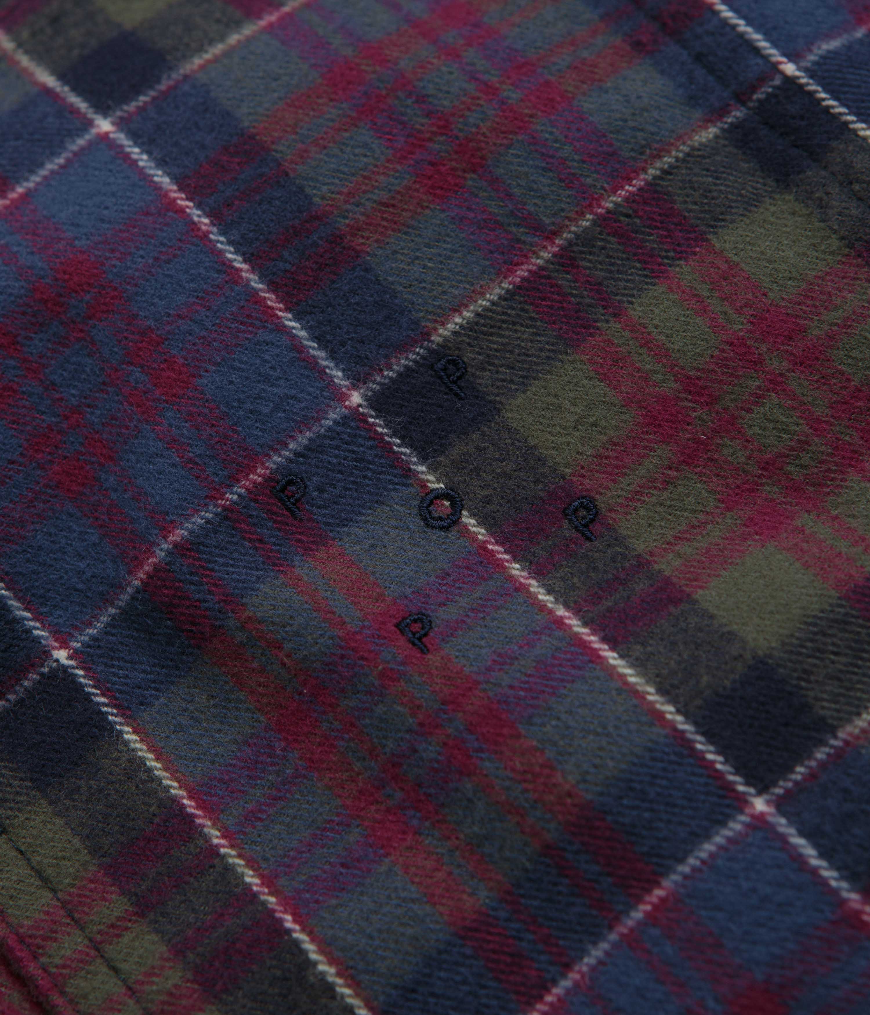Pop Trading Company Flannel BD Shirt - Multicolour - Image 4