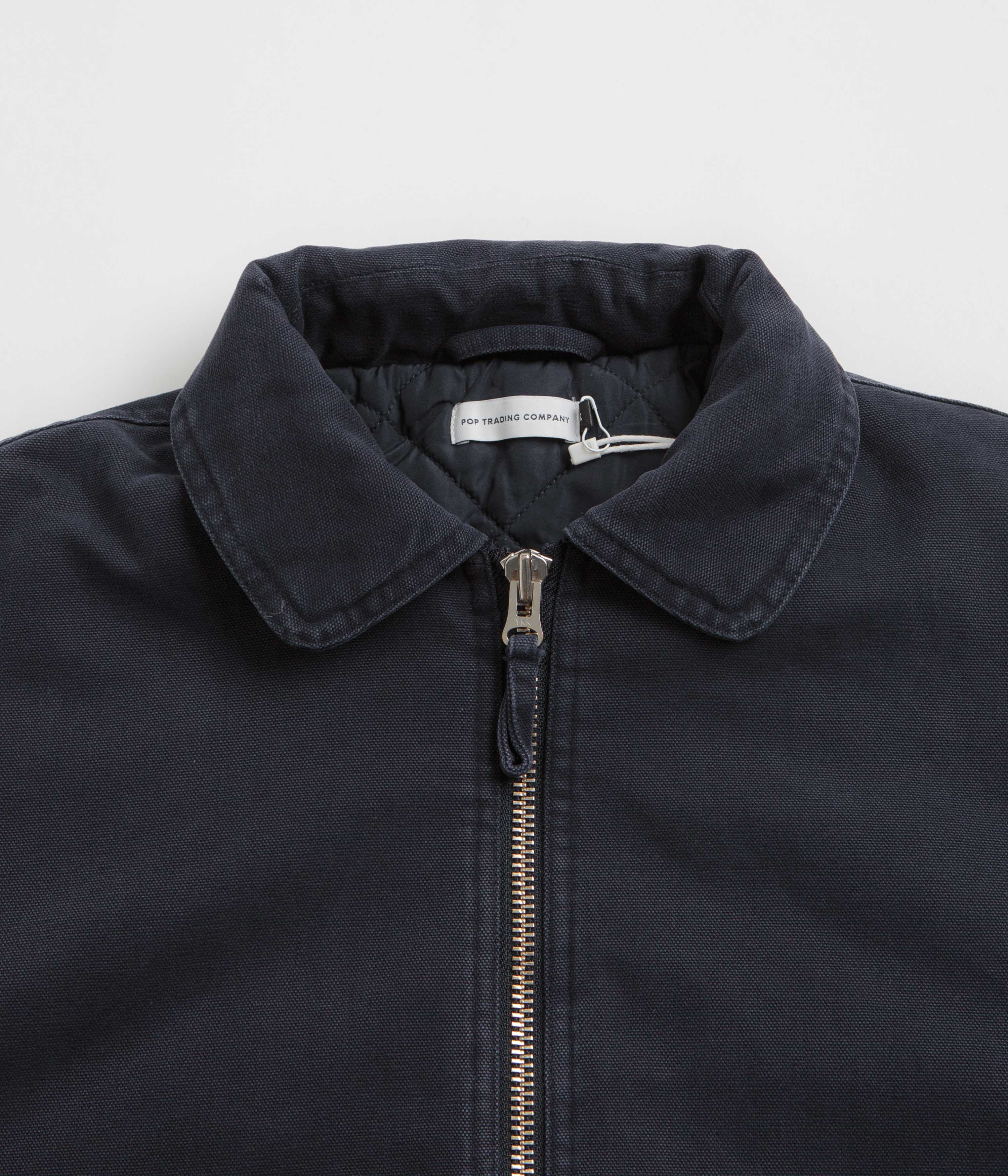 Pop Trading Company Flight Jacket - Navy - Image 3