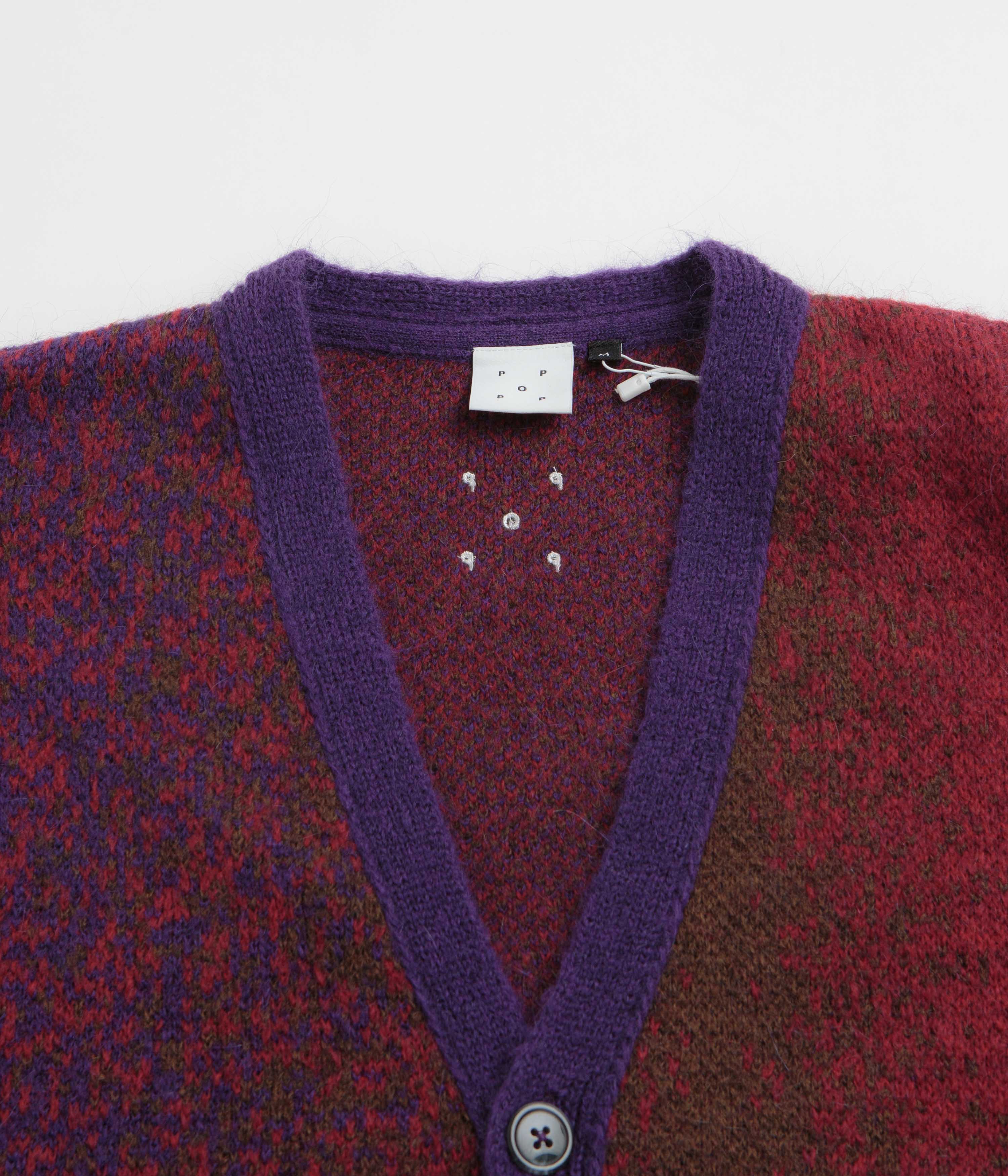 Pop Trading Company Knitted Cardigan - Multicolour - Image 2
