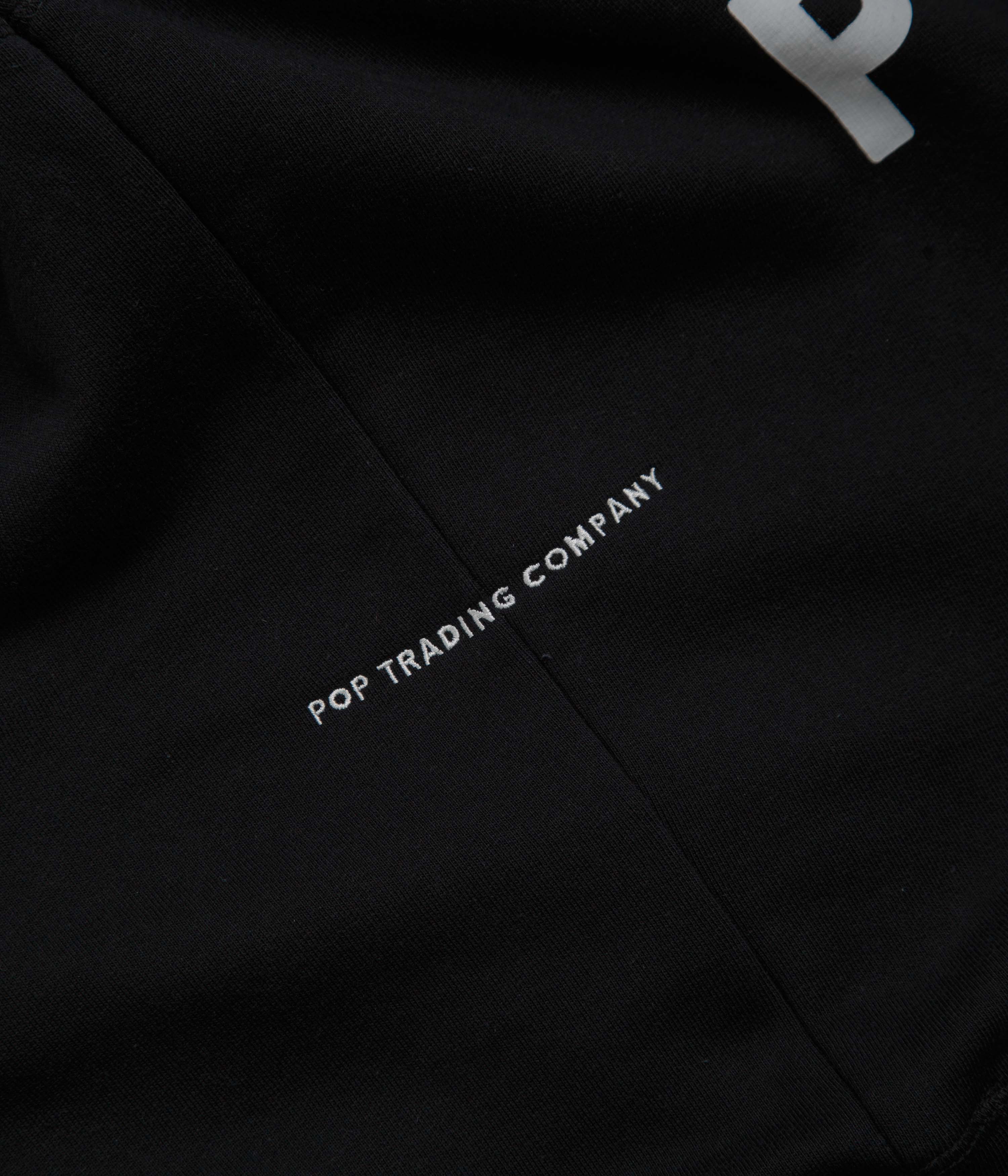Pop Trading Company Logo Crewneck Sweatshirt - Black / White - Image 3