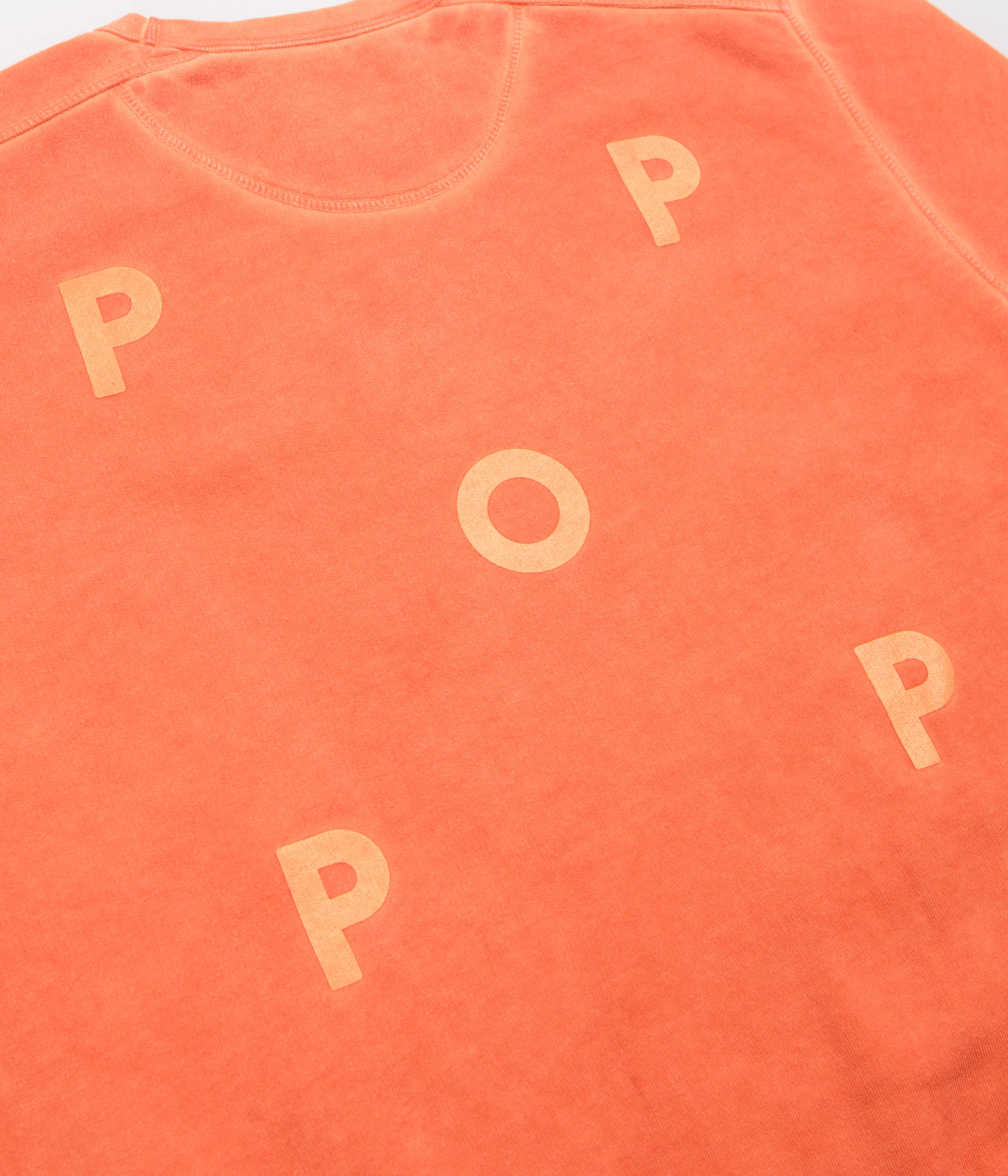 Pop Trading Company Logo Crewneck Sweatshirt - Island Poppy - Image 4