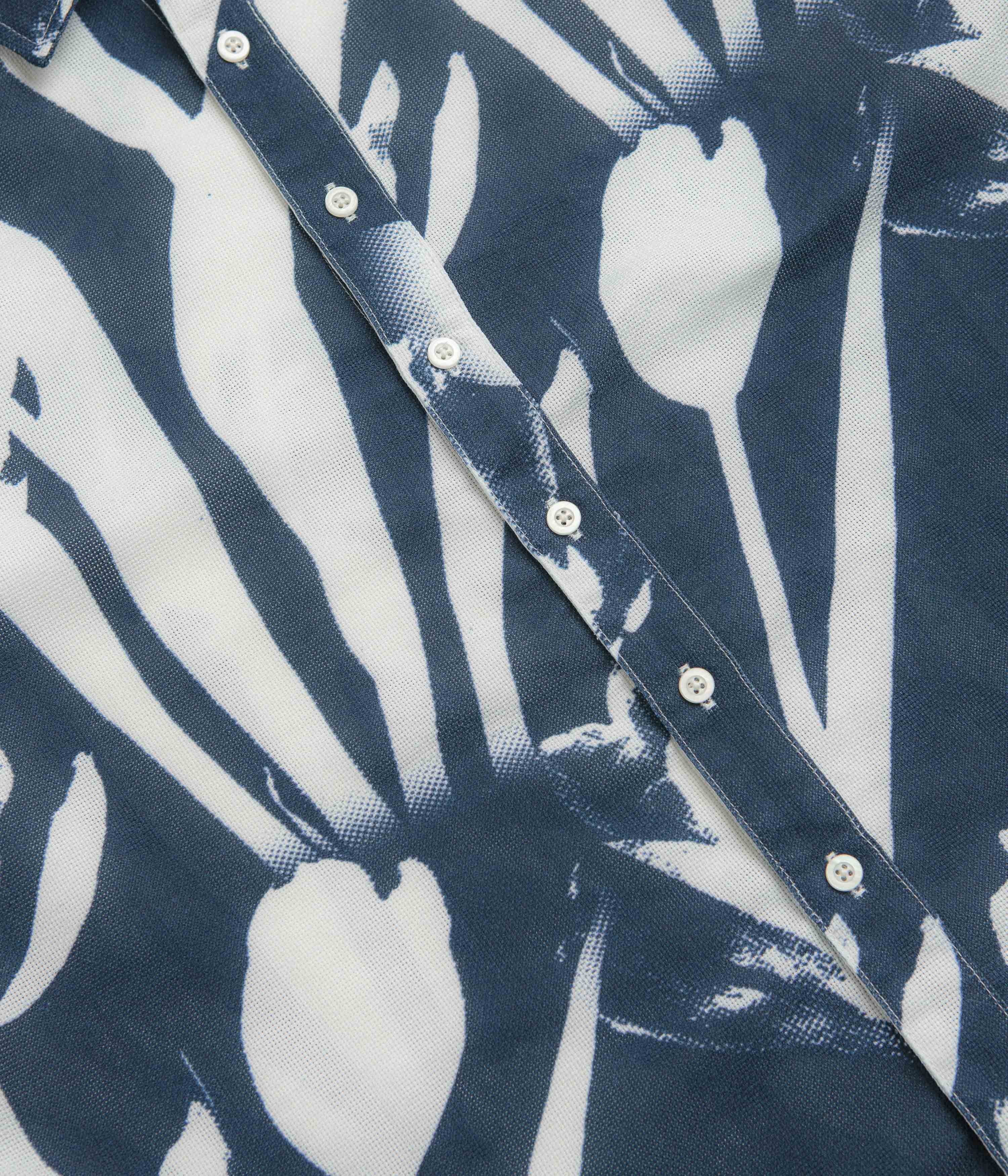 Pop Trading Company Tulip Short Sleeve Shirt - Navy - Image 3