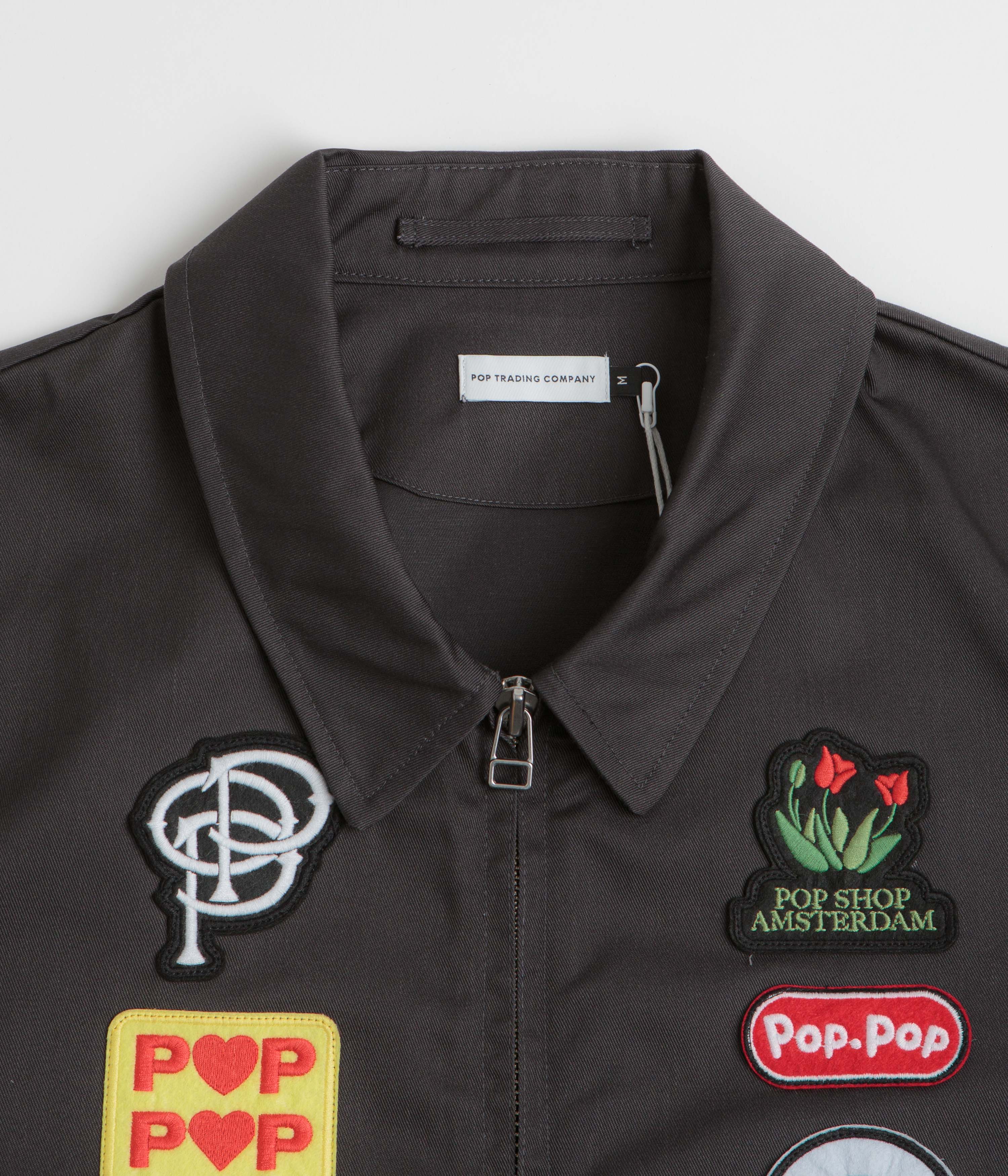 Pop Trading Company Worker Jacket - Anthracite - Image 4