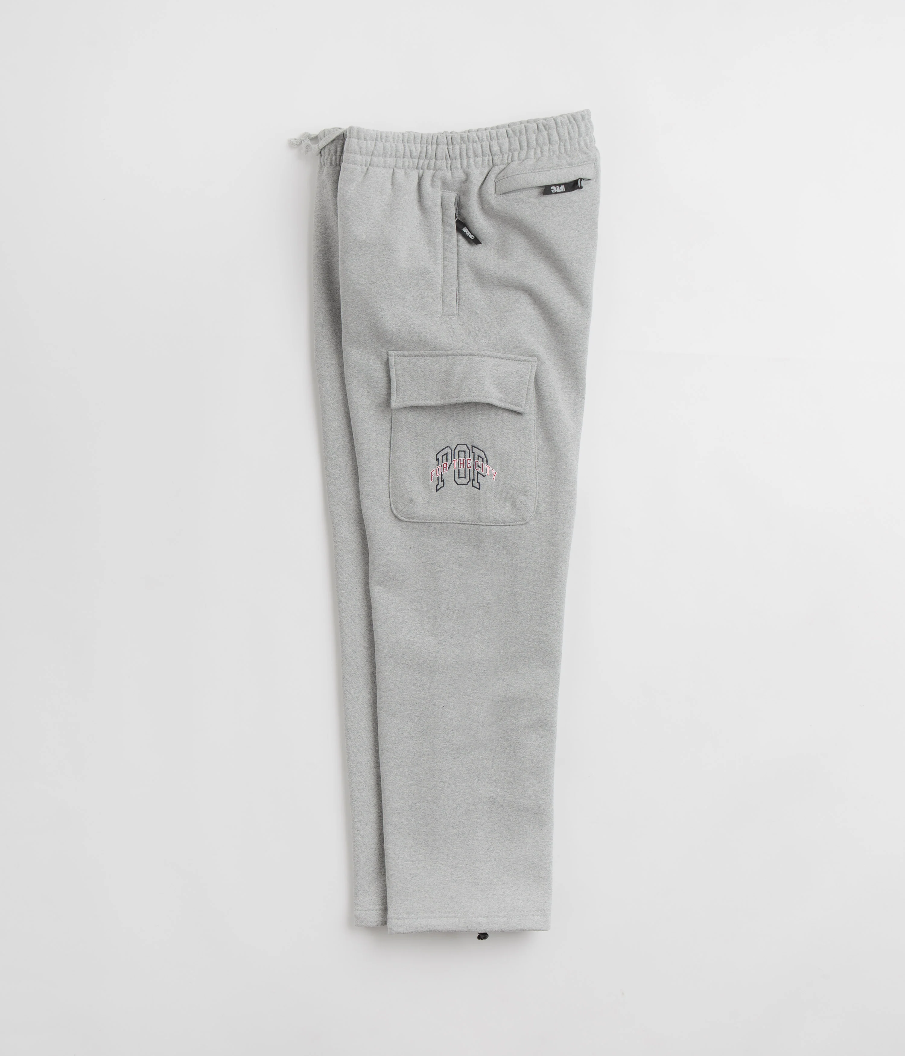 Pop Trading Company x FTC Cargo Sweatpants - Heather Grey - Image 2