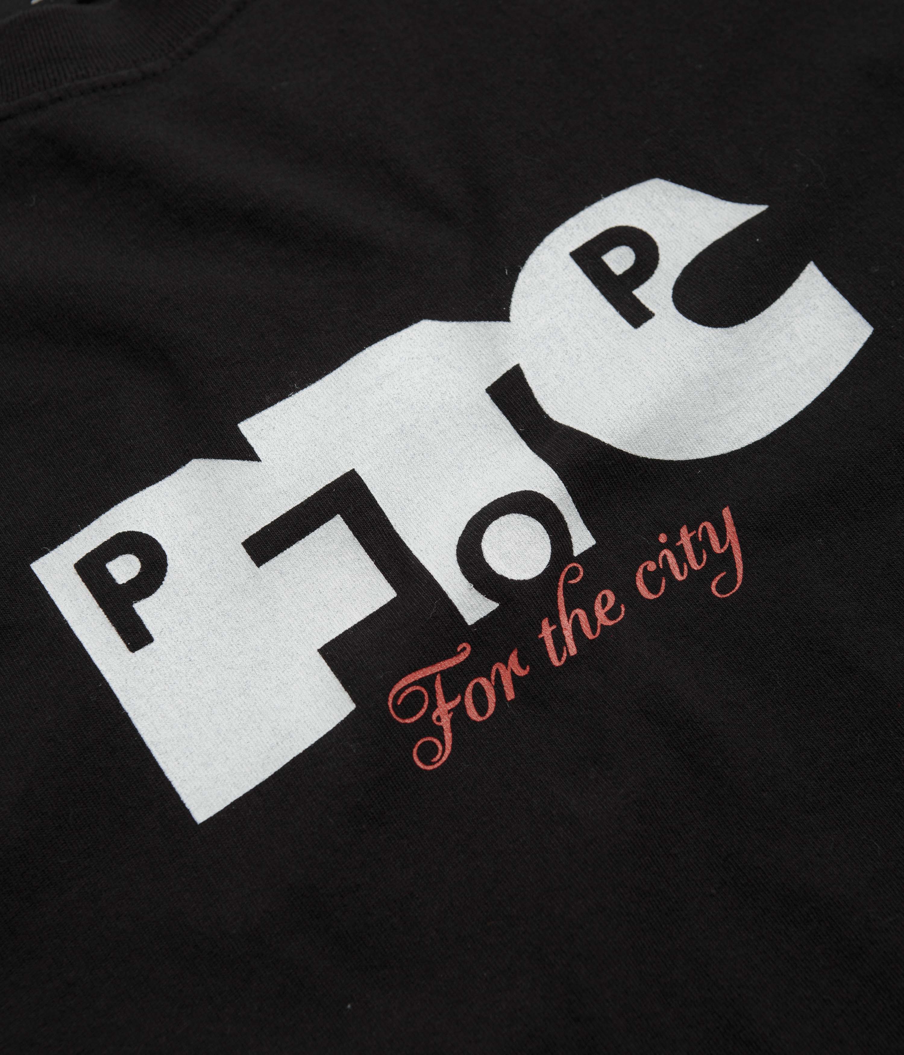 Pop Trading Company x FTC Logo T-Shirt - Black - Image 2