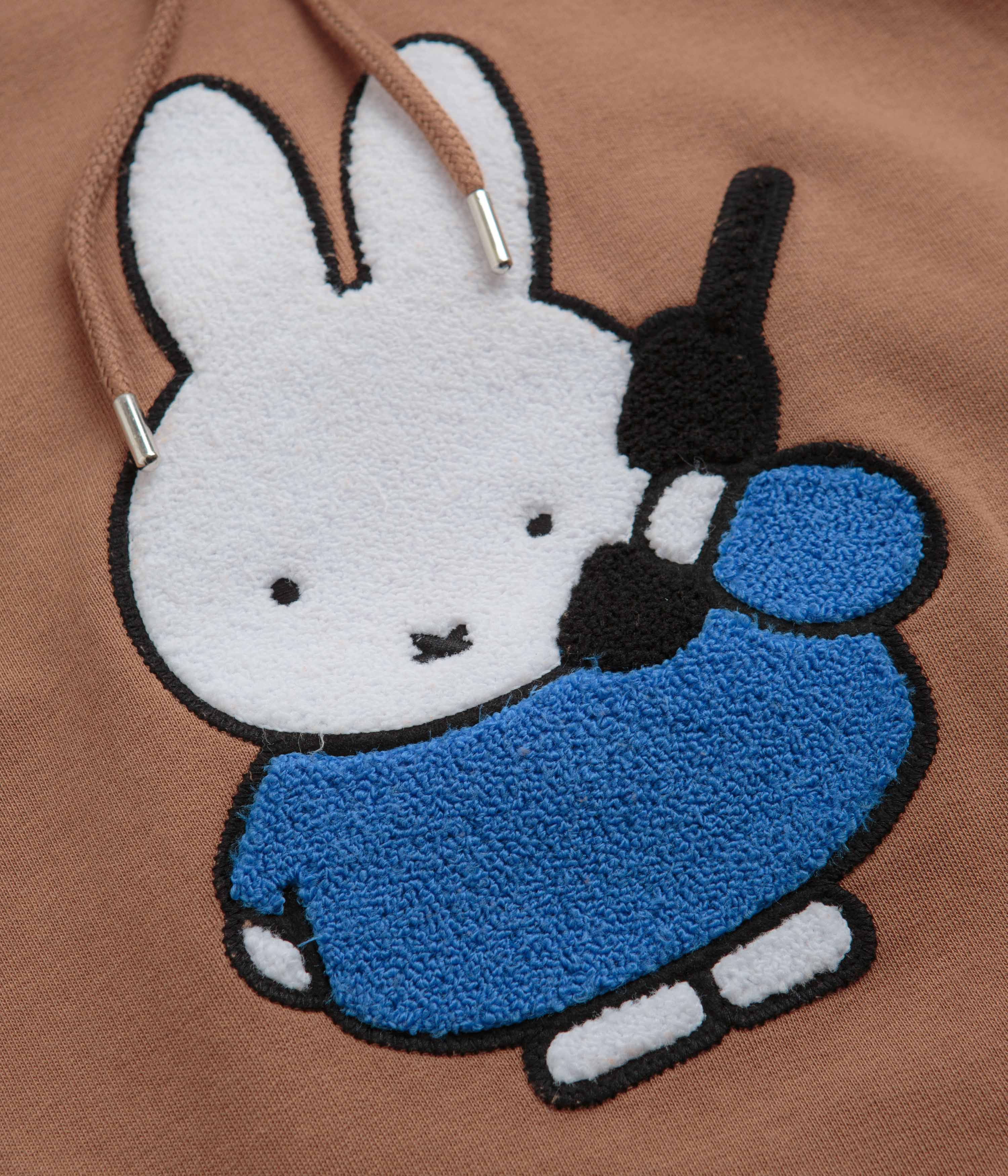Pop Trading Company x Miffy Applique Hoodie - Brown - Image 2