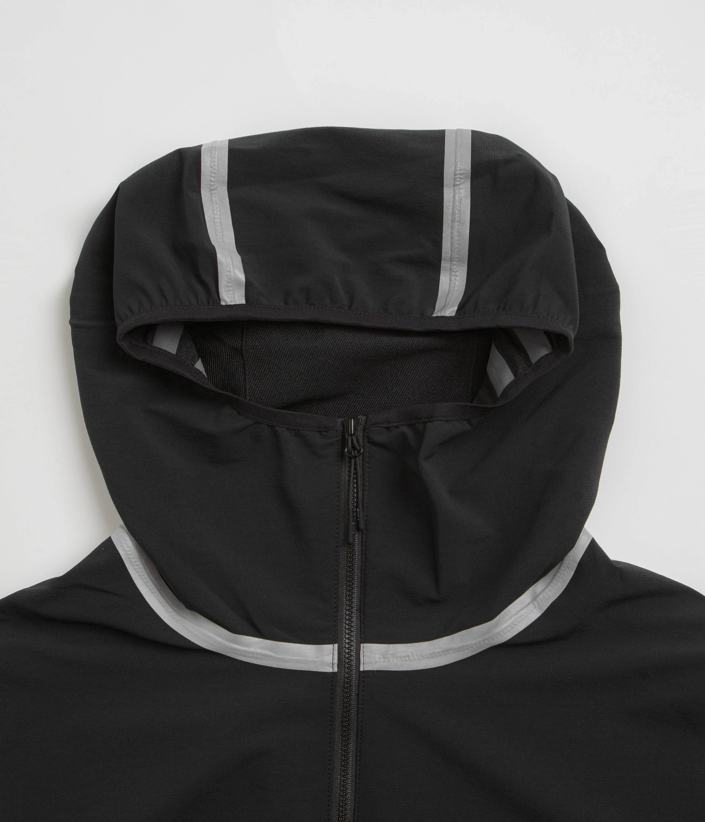 Purple Mountain Observatory Soft Shell Balaclava Jacket - Black / White - Image 4