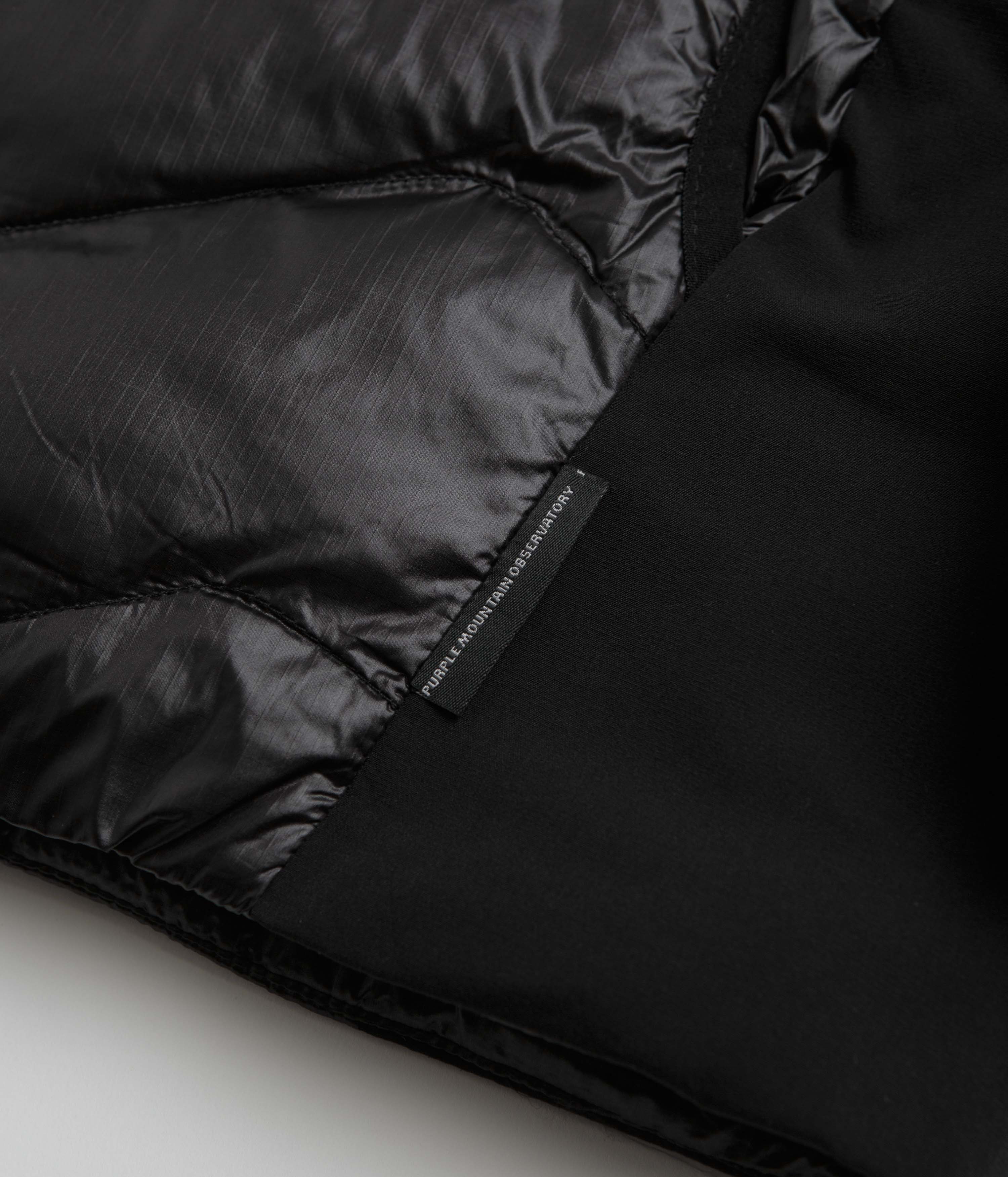 Purple Mountain Observatory Waves Light Puffer Jacket - Black - Image 4
