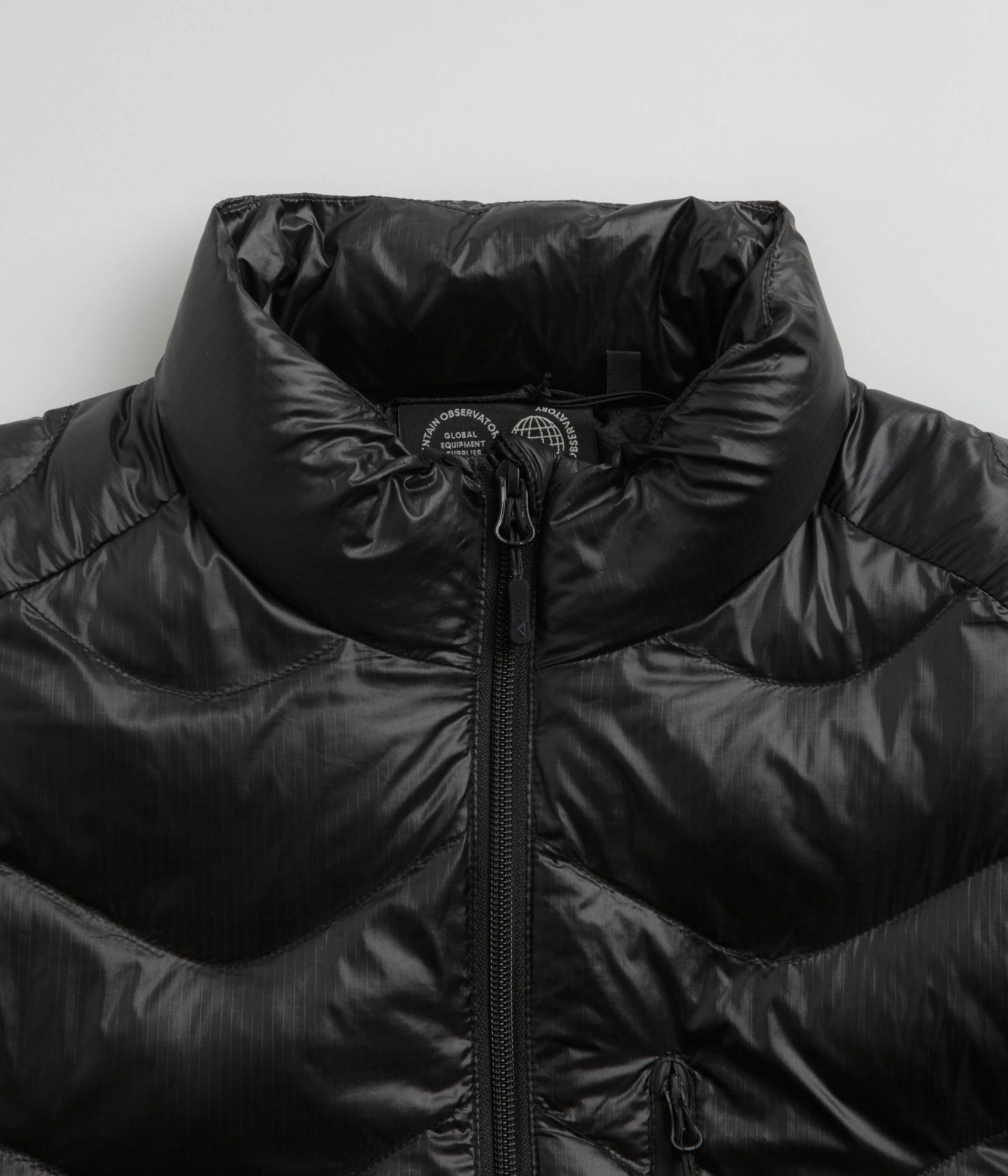 Purple Mountain Observatory Waves Light Puffer Jacket - Black - Image 6