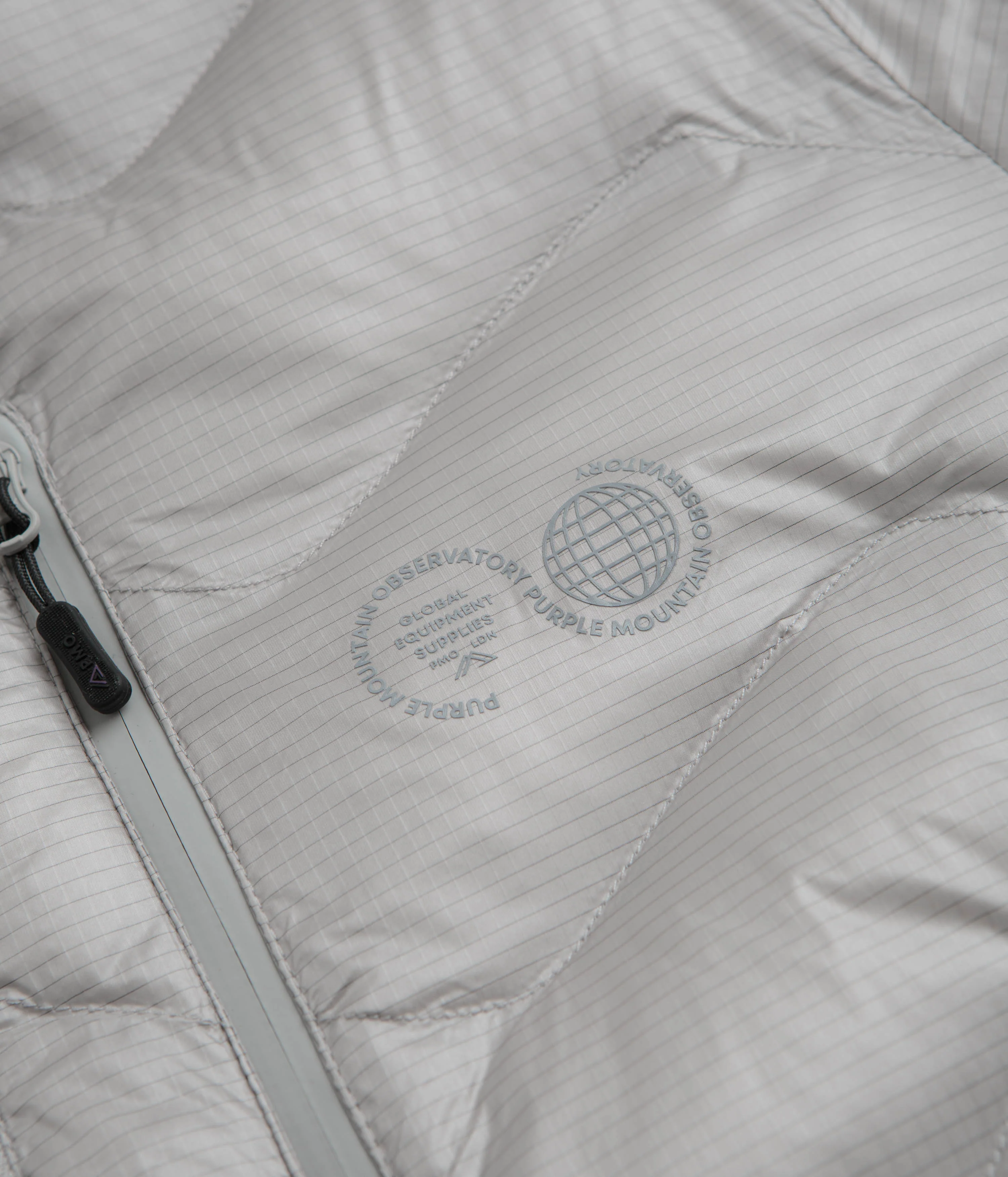 Purple Mountain Observatory Waves Light Puffer Jacket - Grey - Image 5