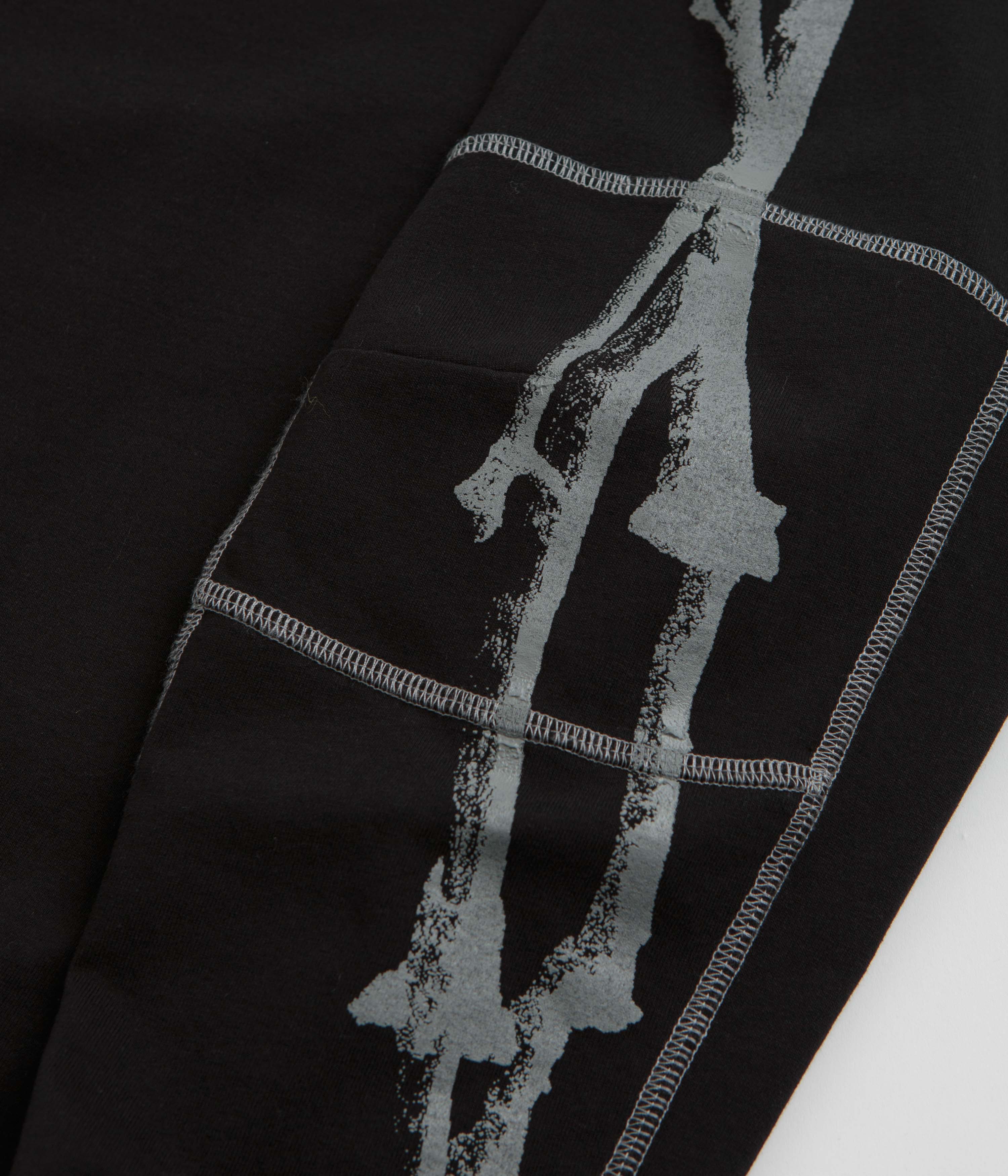 ROA Sticks Stitch Long Sleeve T-Shirt - Black - Image 7