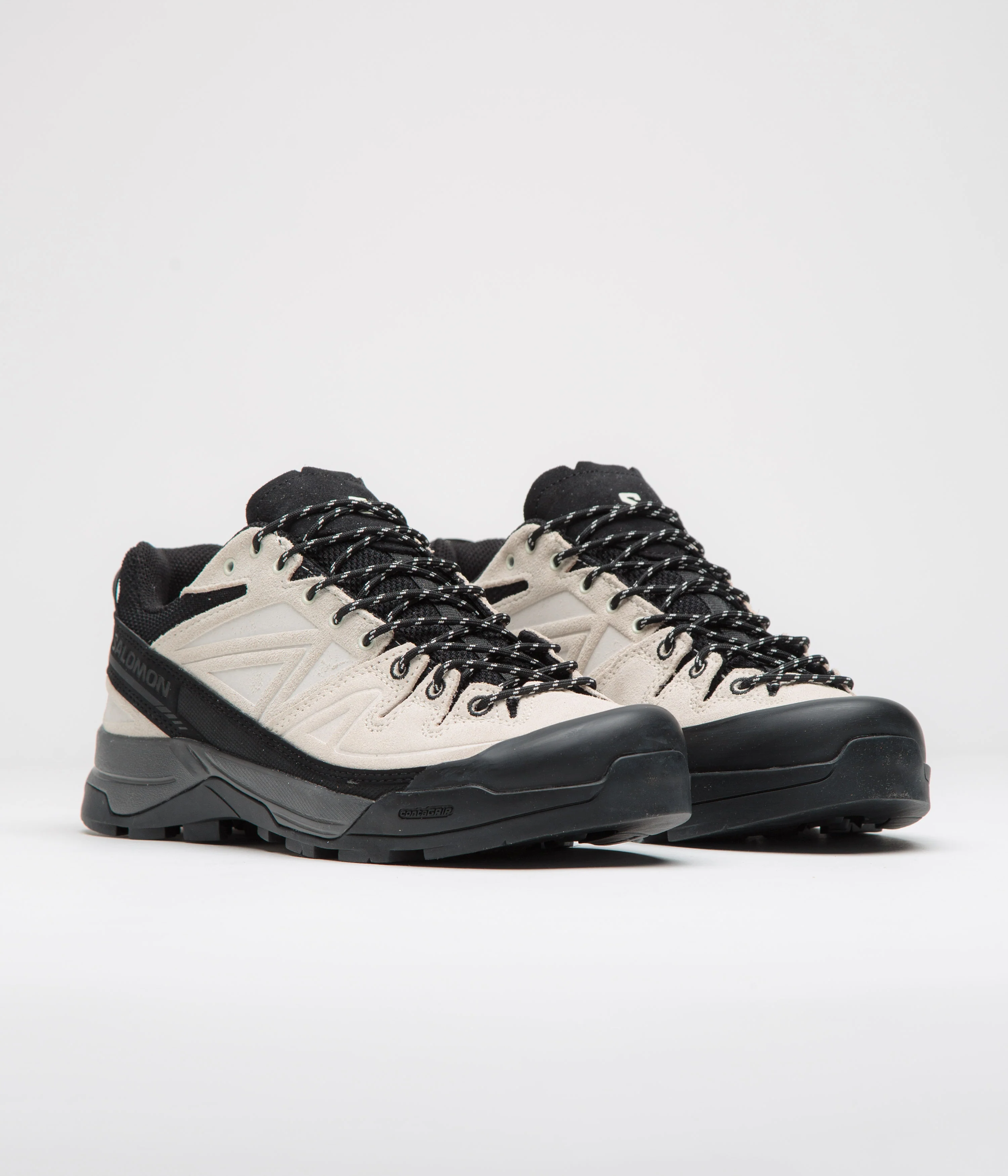Salomon X-ALP LTR Shoes - Black / Vanilla Ice / Rainy Day - Image 2