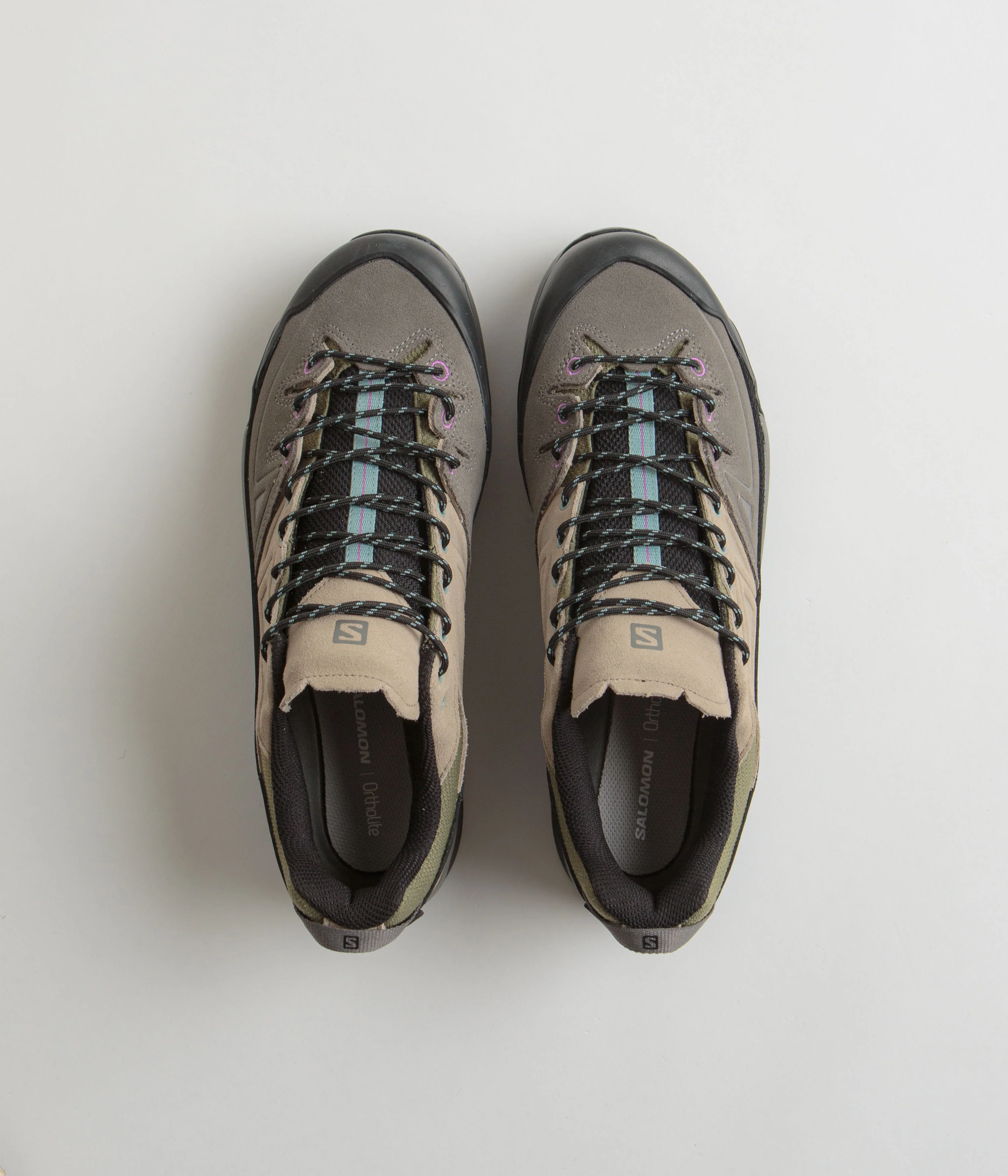 Salomon X-ALP LTR Shoes - Pewter / Vintage Khaki / Black - Image 7