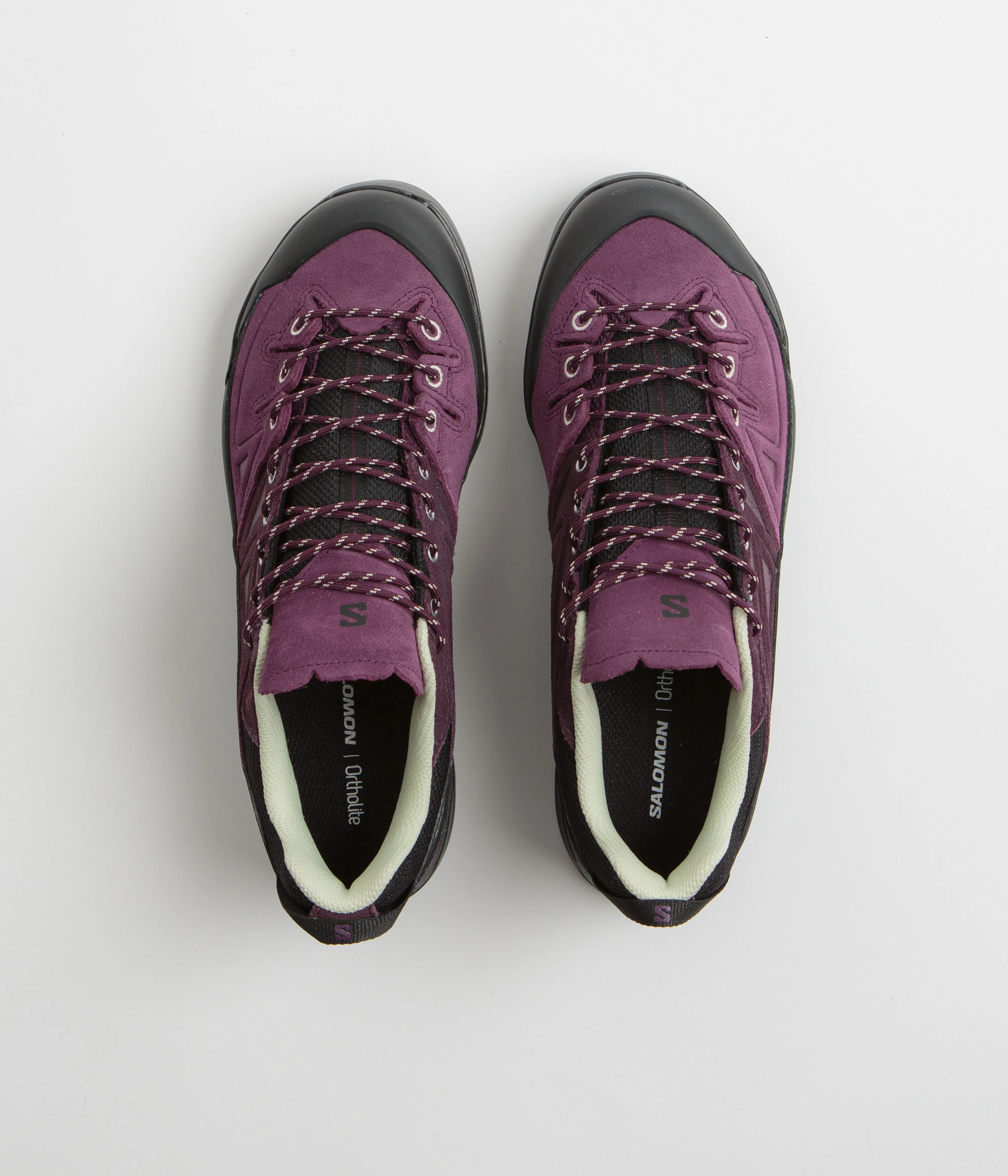Salomon X-ALP LTR Shoes - Winter Bloom / Plum Perfect / Lime Cream - Image 7