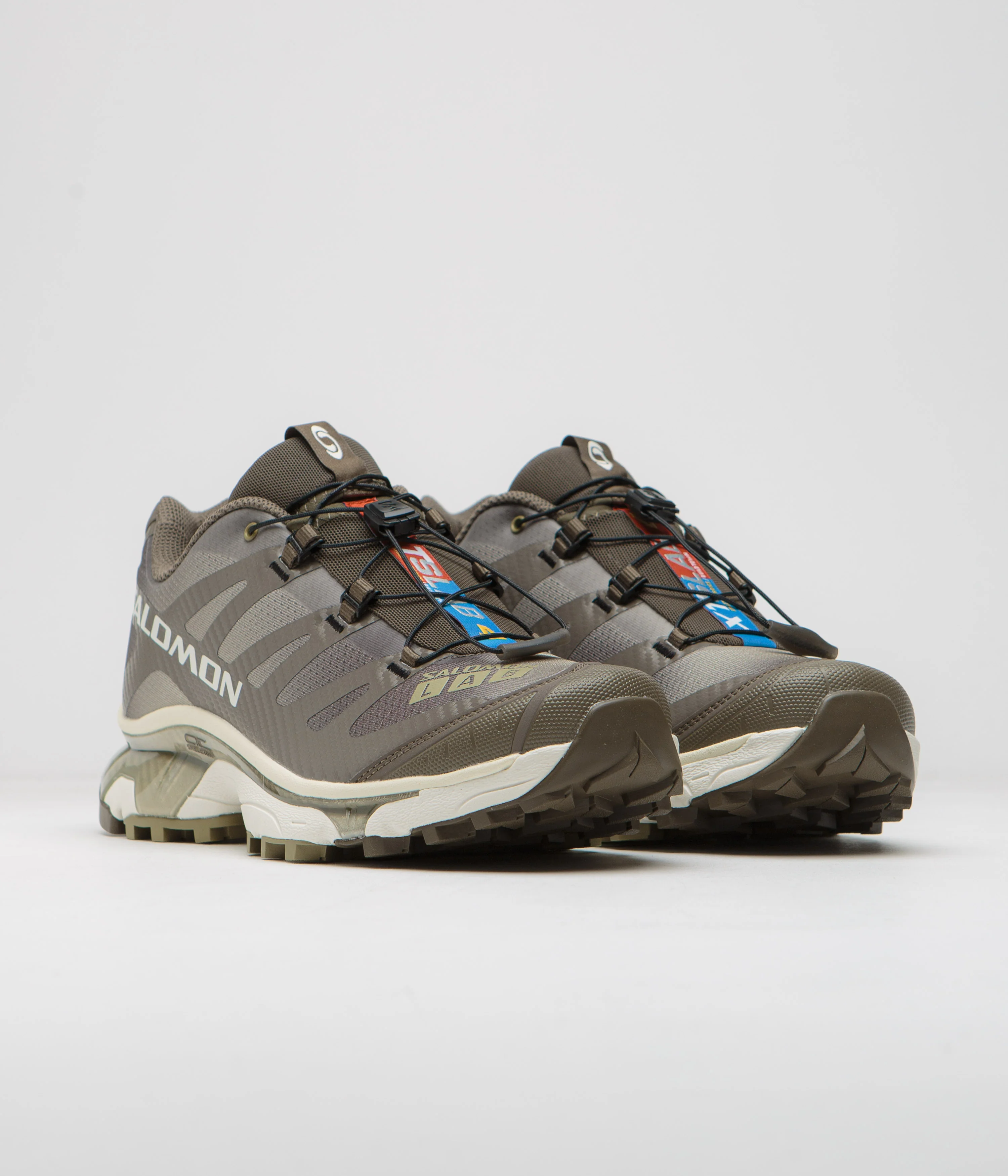Salomon XT-4 OG Aurora Borealis Shoes - Canteen / Transparent Yellow / Dried Herb - Image 3
