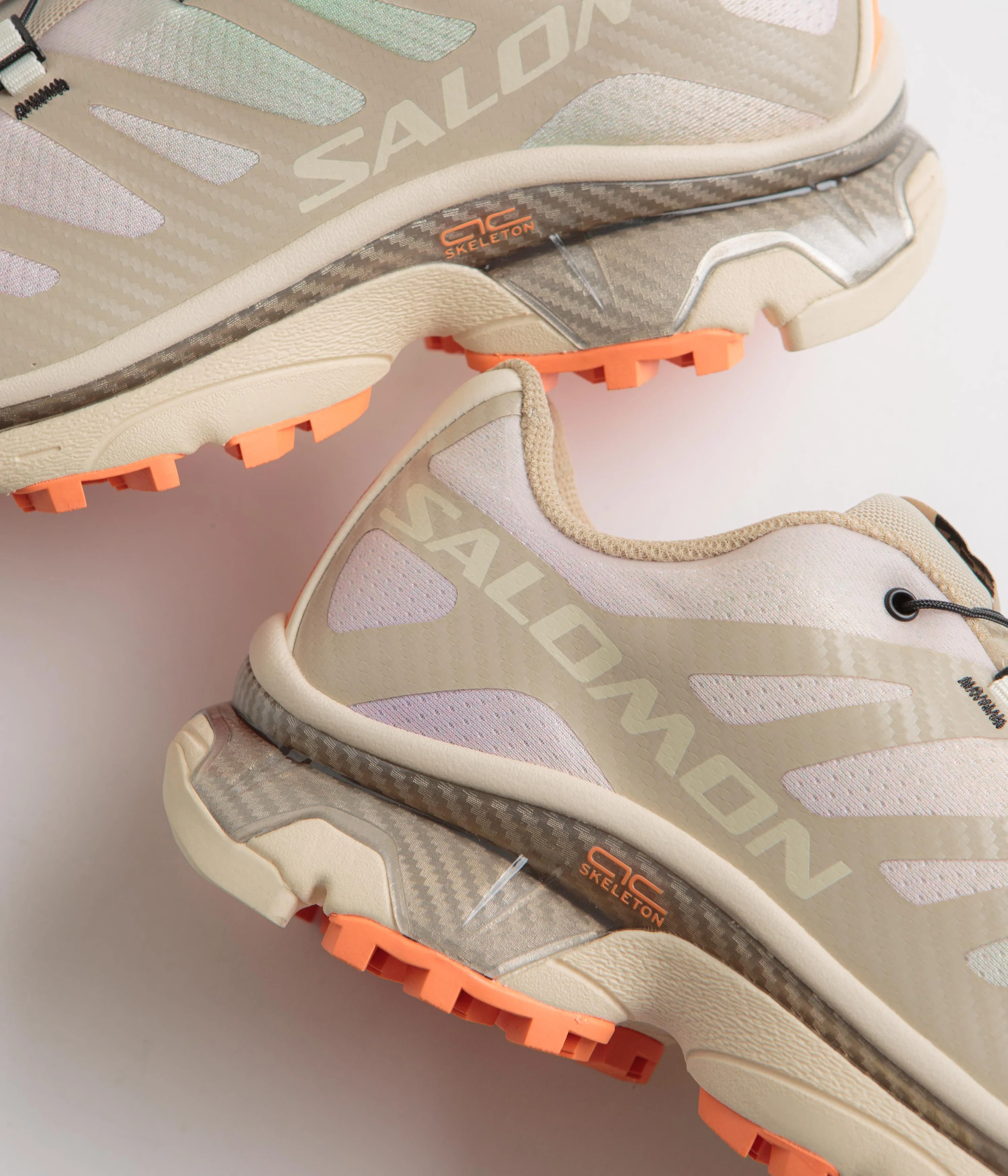 Salomon XT-4 OG Aurora Borealis Shoes - Shortbread / Bird Of Paradise / Black - Image 3