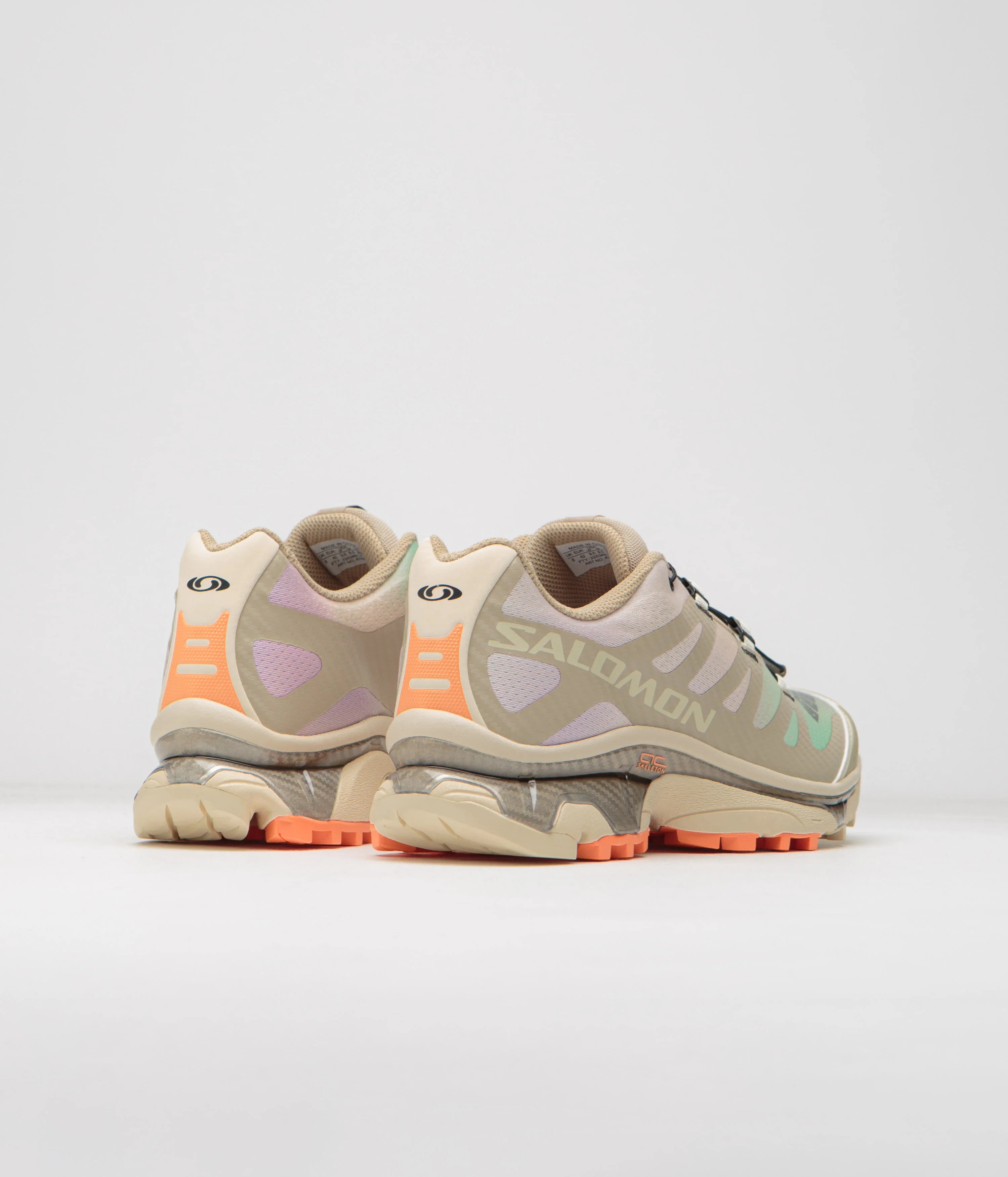 Salomon XT-4 OG Aurora Borealis Shoes - Shortbread / Bird Of Paradise / Black - Image 4