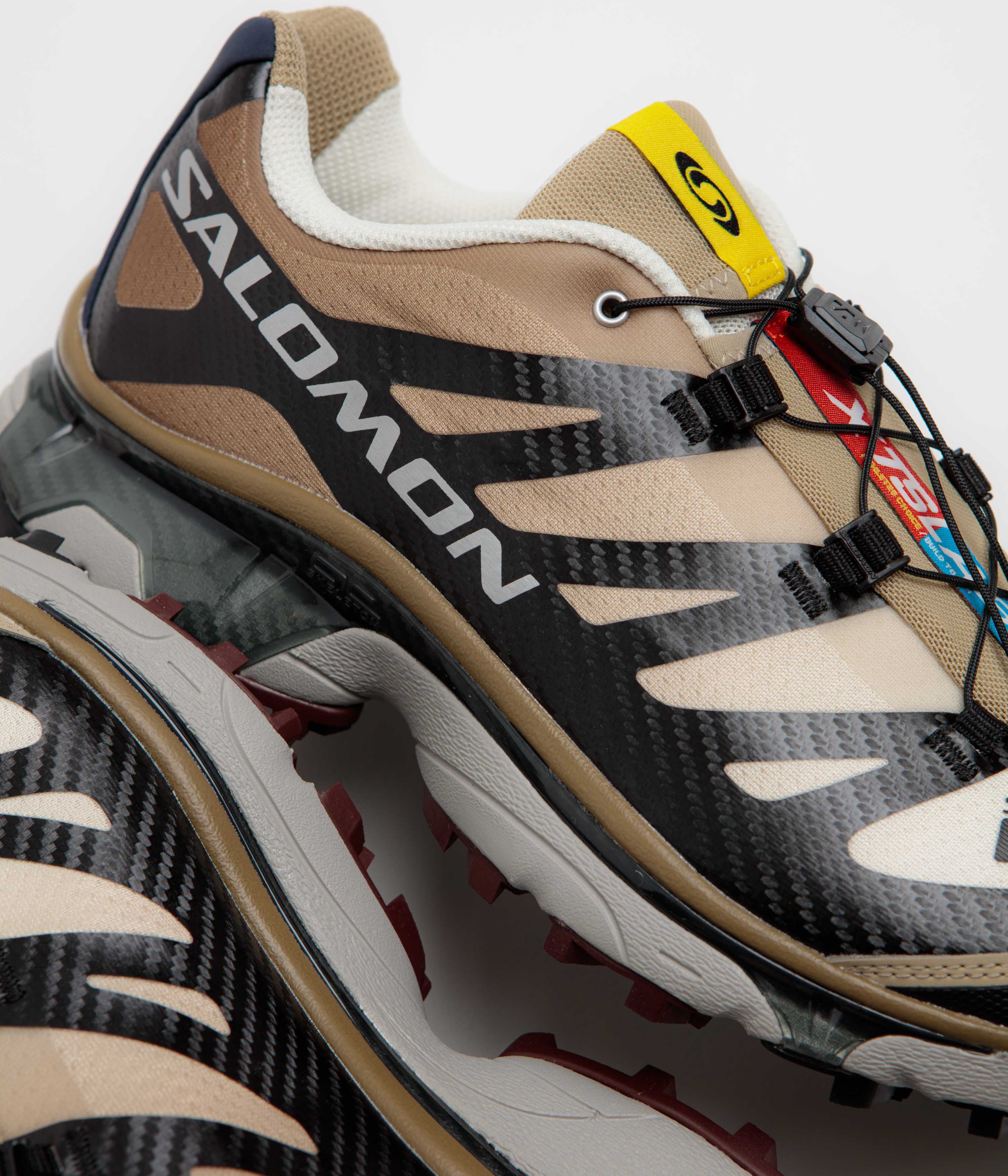 Salomon XT-4 OG Shoes - Black / Desert Tan / Vanilla - Image 3