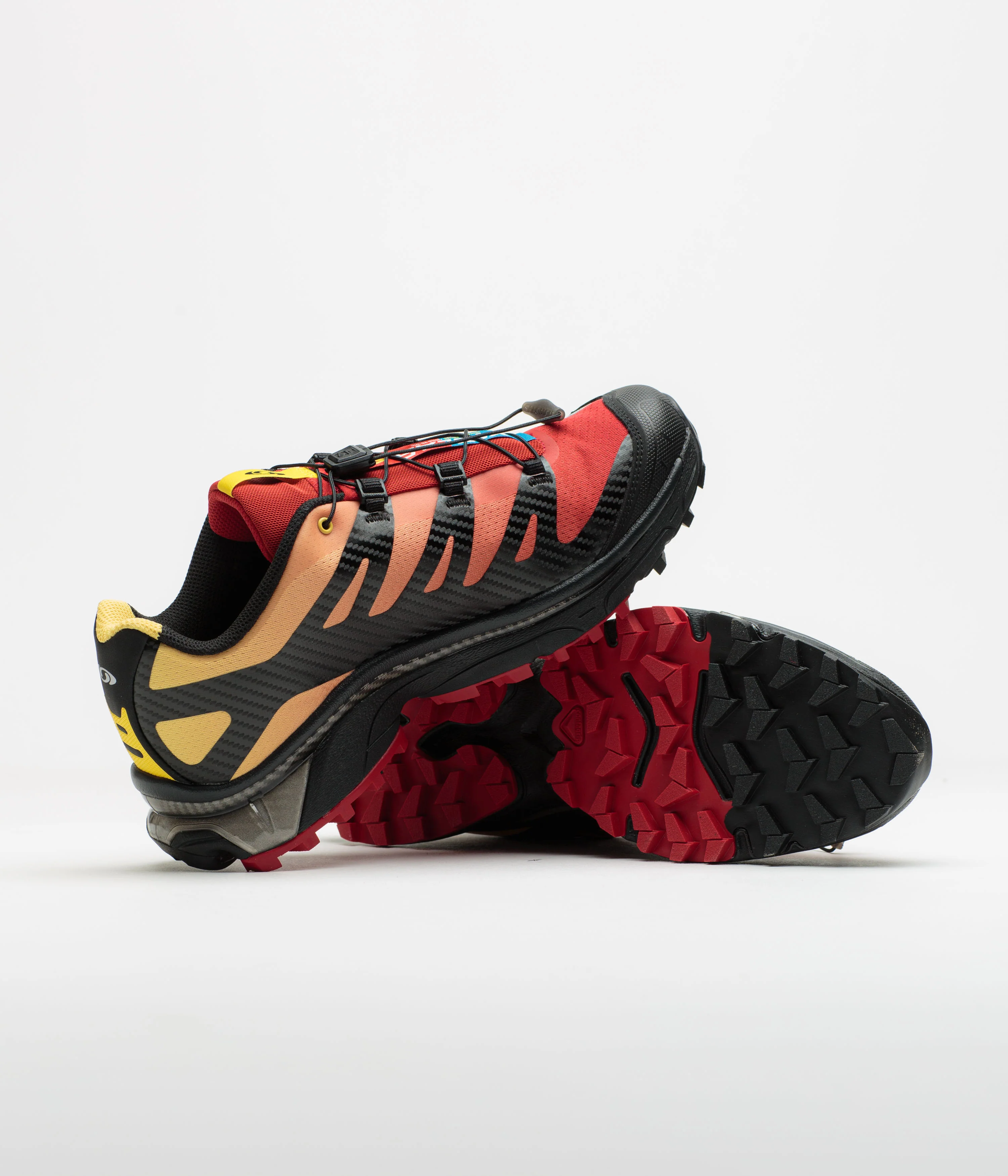 Salomon XT-4 OG Shoes - Lava Falls / Beach Ball / Black - Image 5