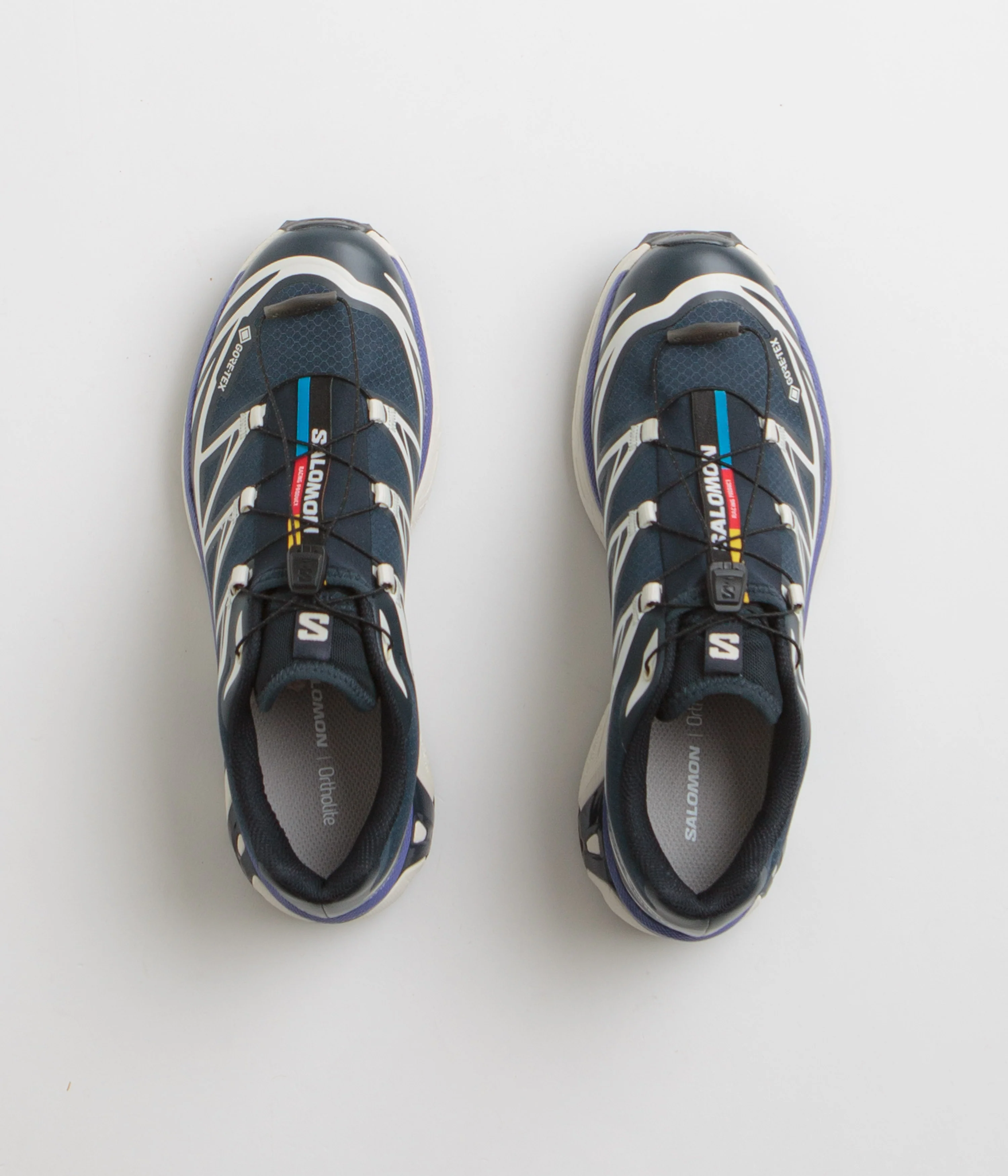 Salomon XT-6 GTX Shoes - Carbon / Vanilla Ice / Liberty - Image 7