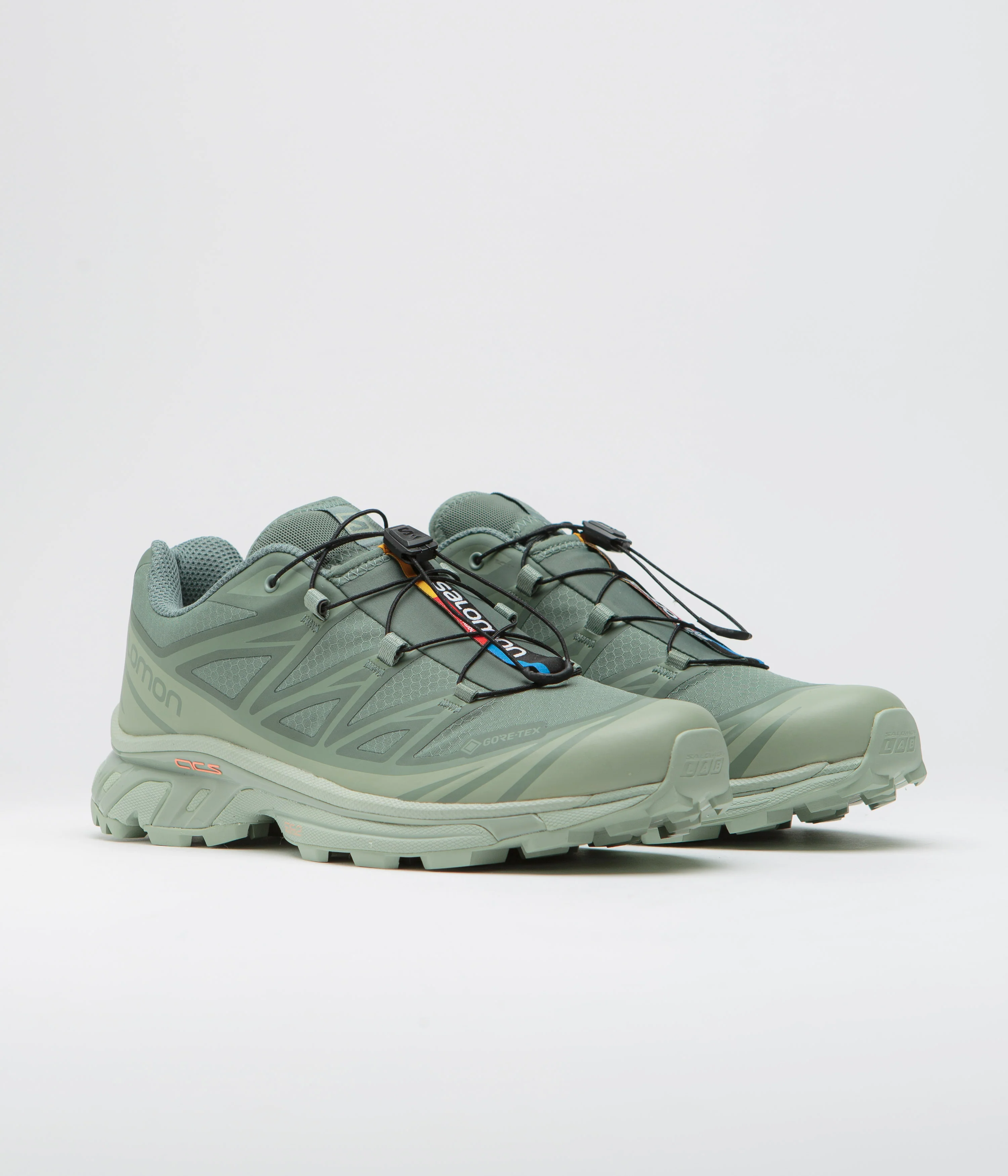 Salomon XT-6 GTX Shoes - Desert Sage / Lily Pad / Laurel Wreath - Image 2