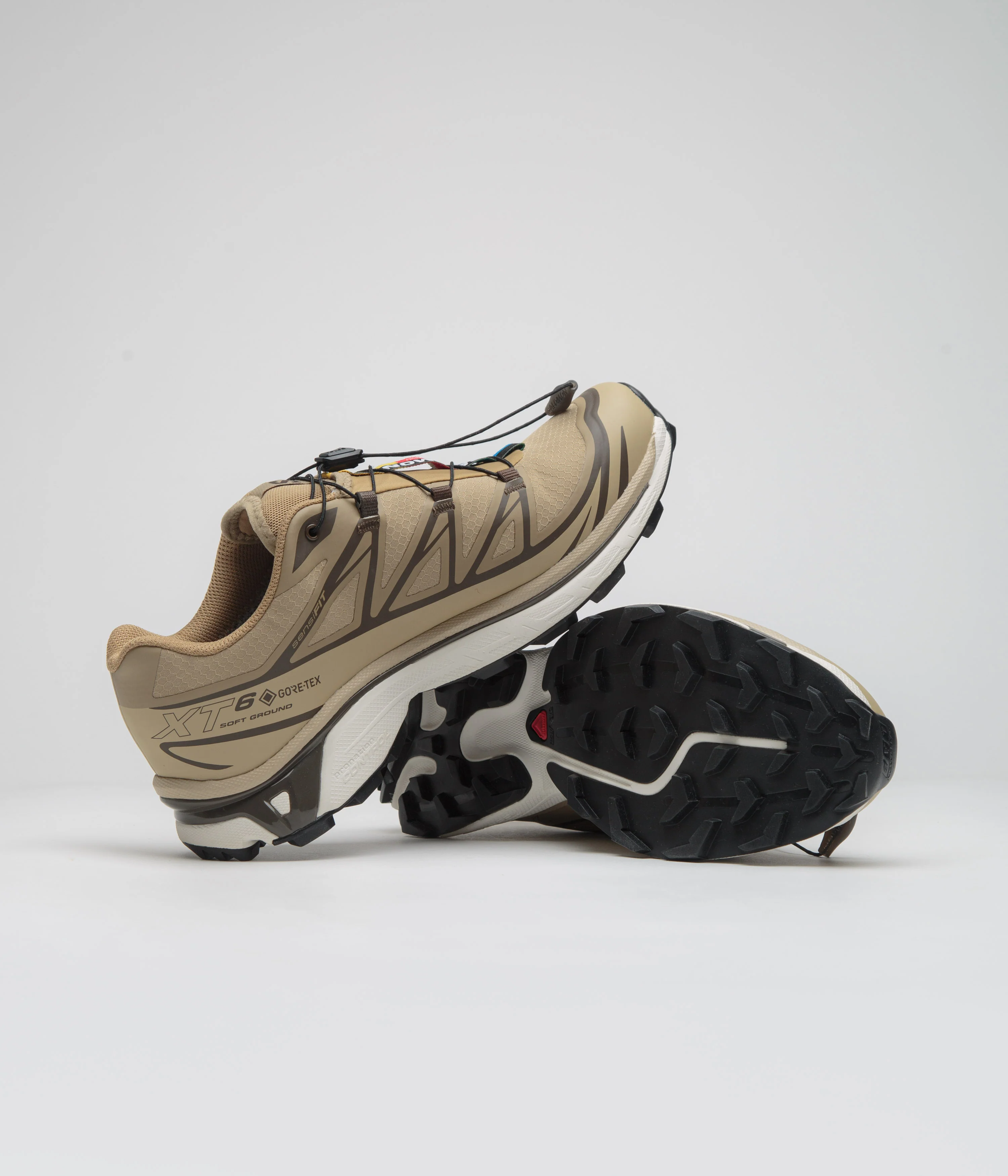 Salomon XT-6 GTX Shoes - Kelp / Wren / Safari - Image 5