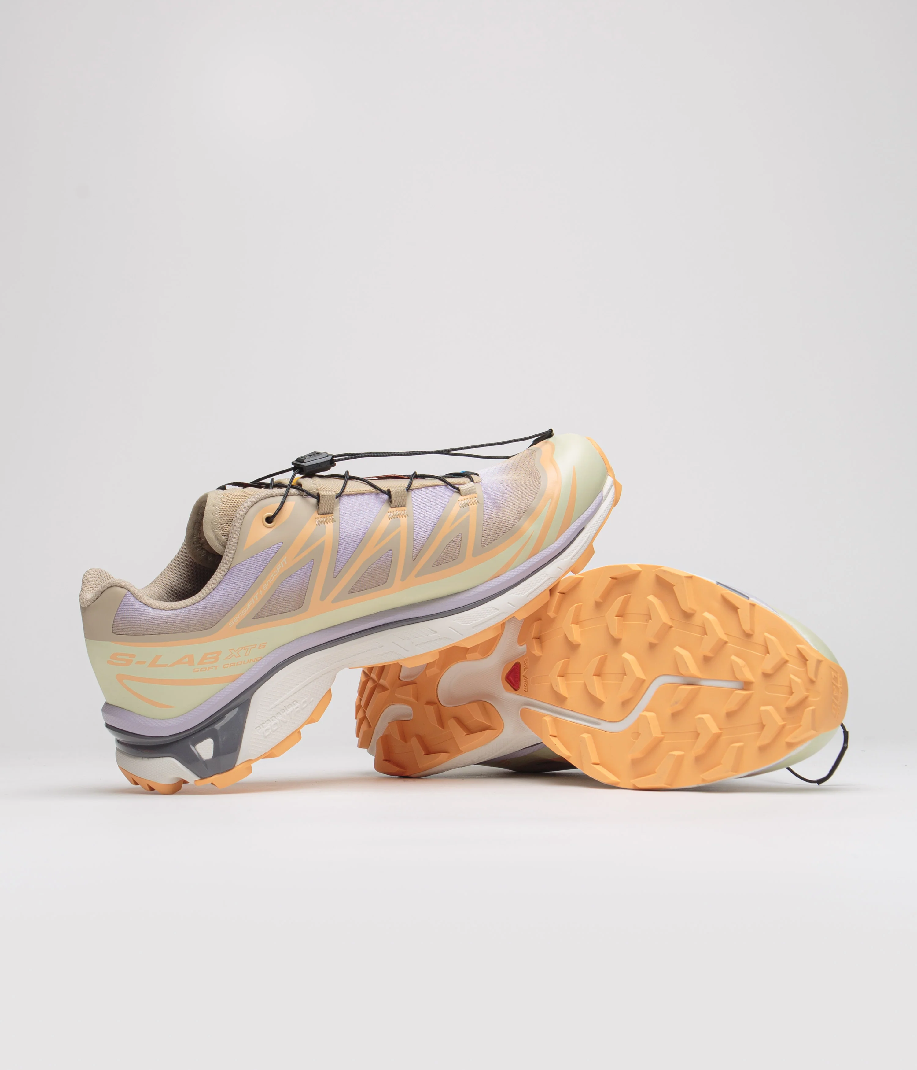 Salomon XT-6 Skyline Shoes - White Pepper / Peach Quartz / Orchid Petal - Image 5