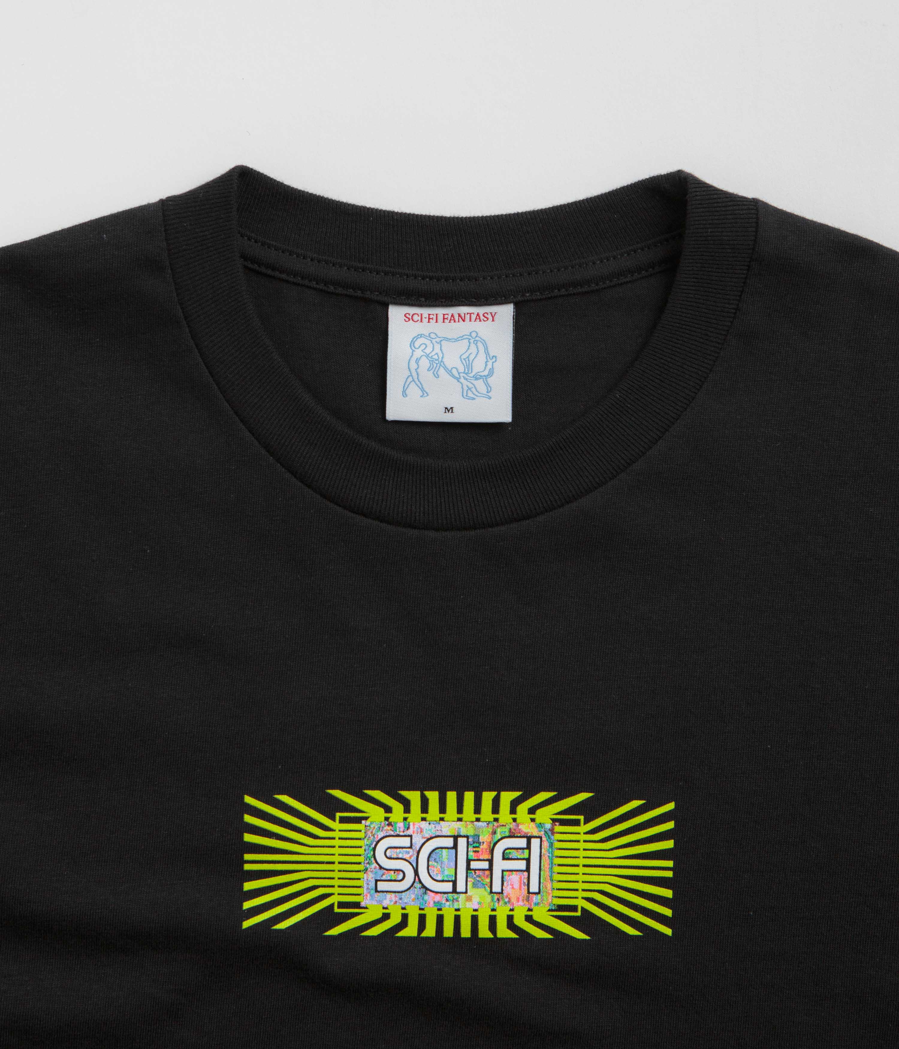 Sci-Fi Fantasy Chip T-Shirt - Black - Image 3