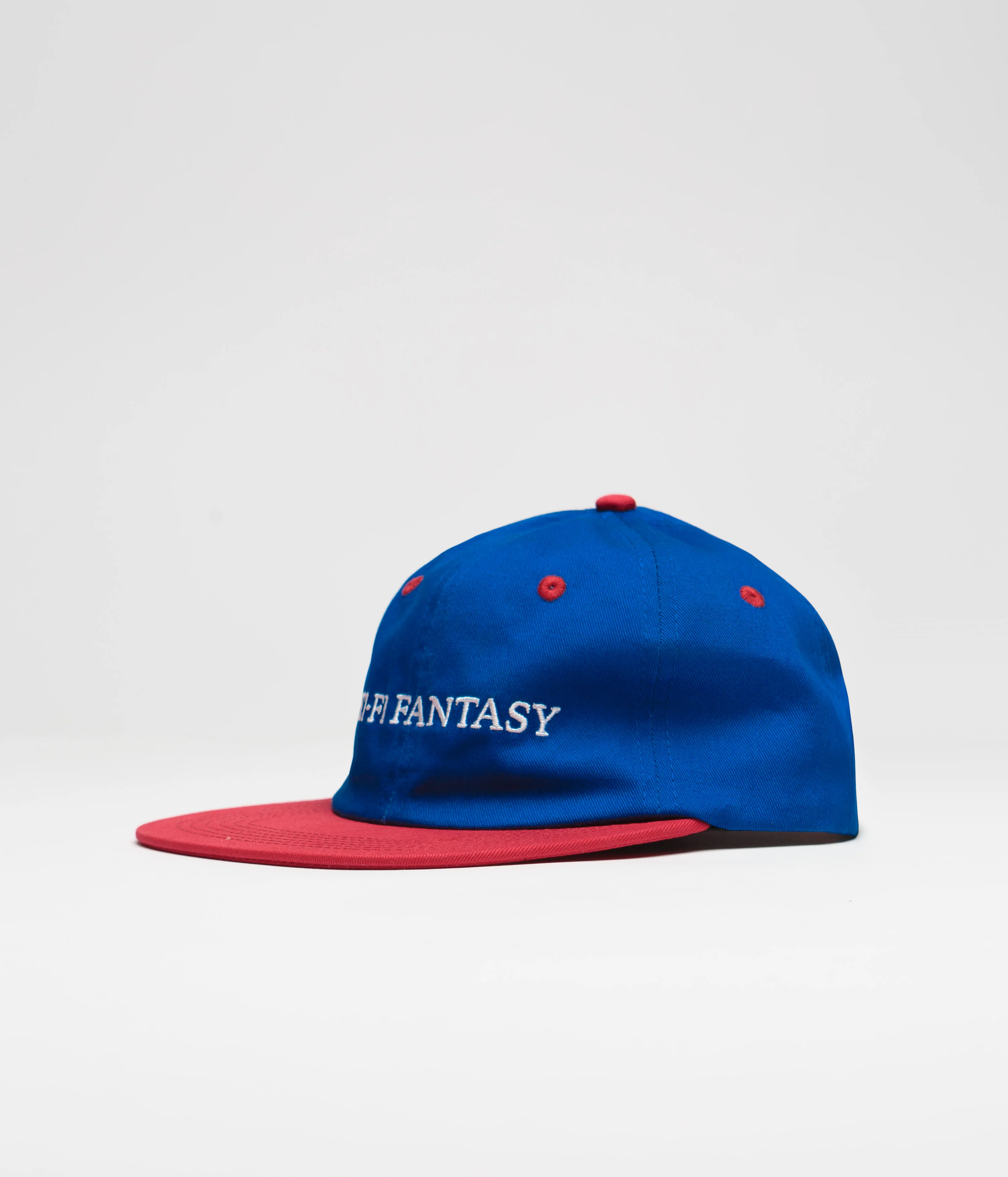 Sci-Fi Fantasy Flat Logo Cap - Royal / Red